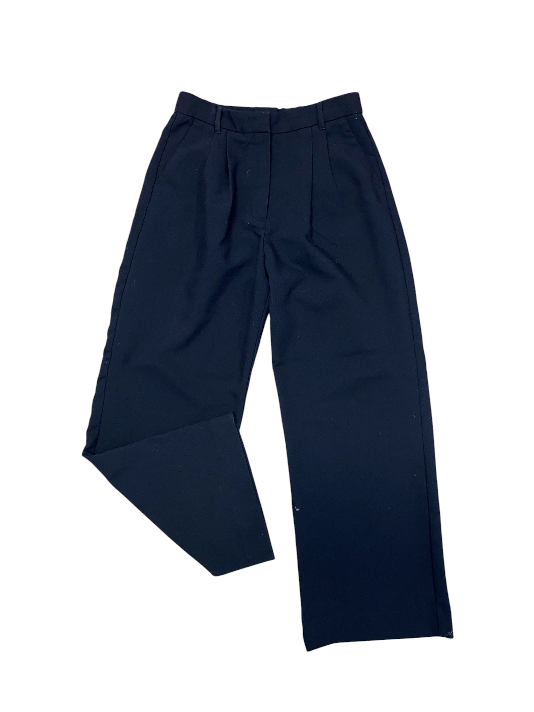 black abercrombie & fitch wide leg trousers, 10