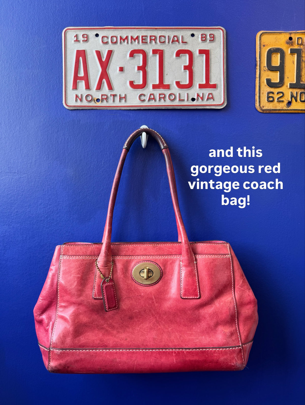 Red coach madeline shoulder bag B0893 11553