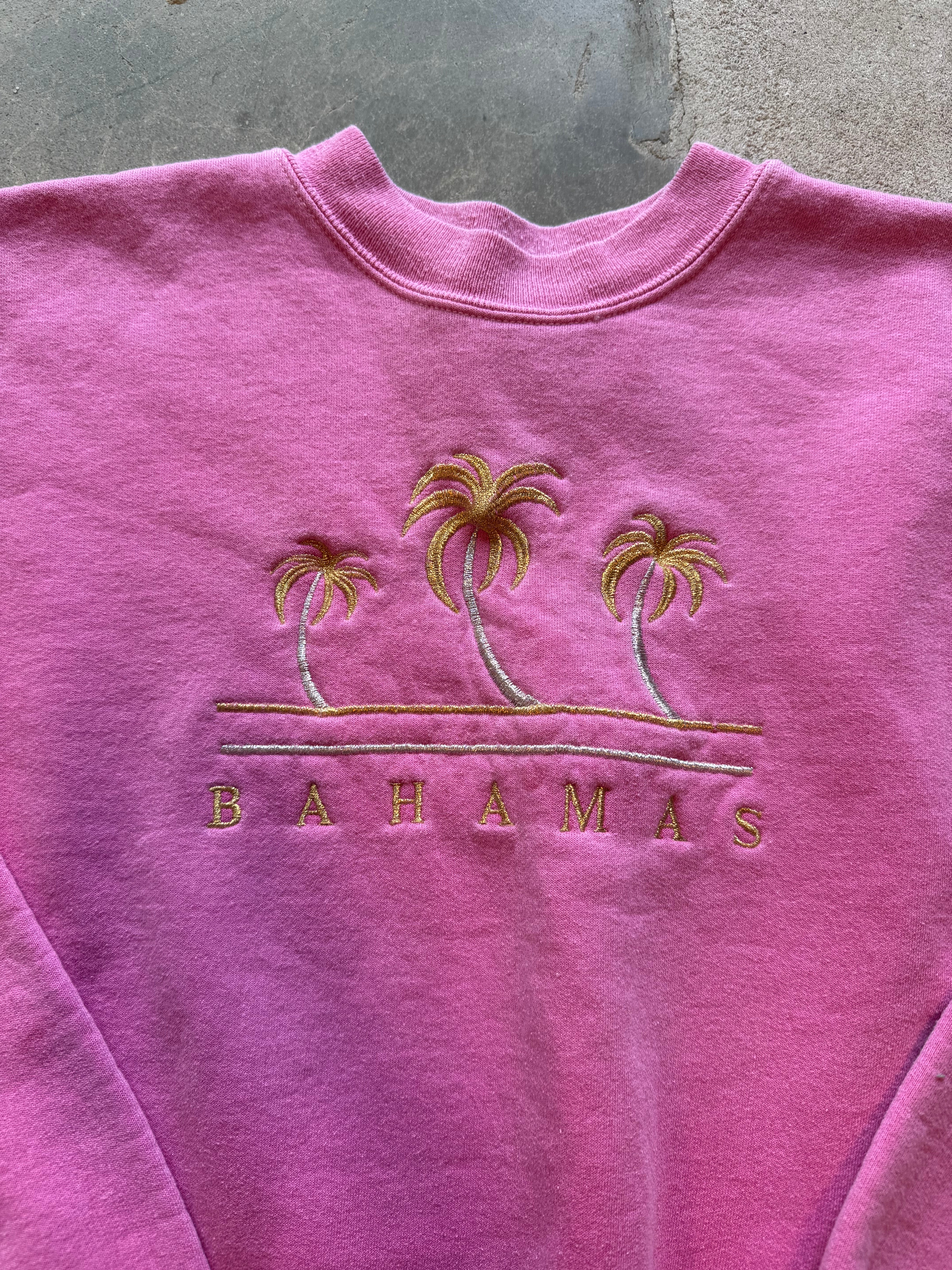 Pink Hanes Bahamas crew, Xl