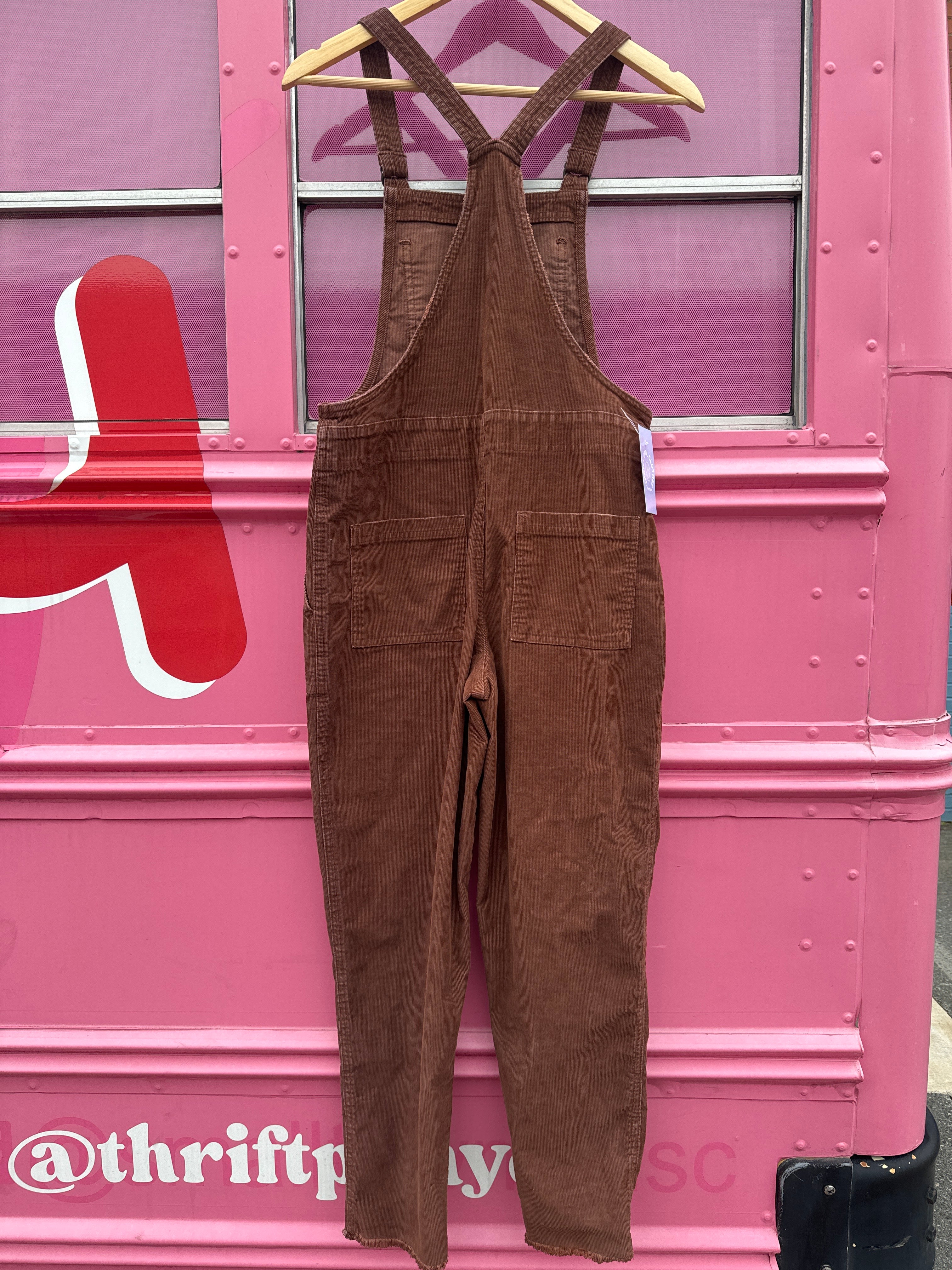 brown aerie cord Jumpsuit, xs