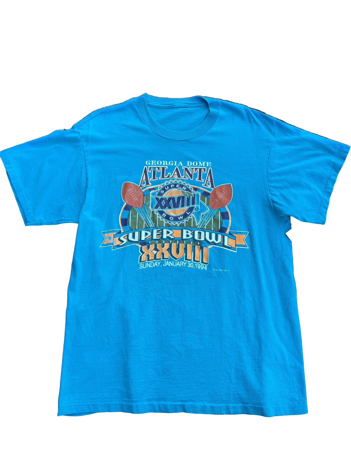 teal  vtg 1994 super bowl tee, L