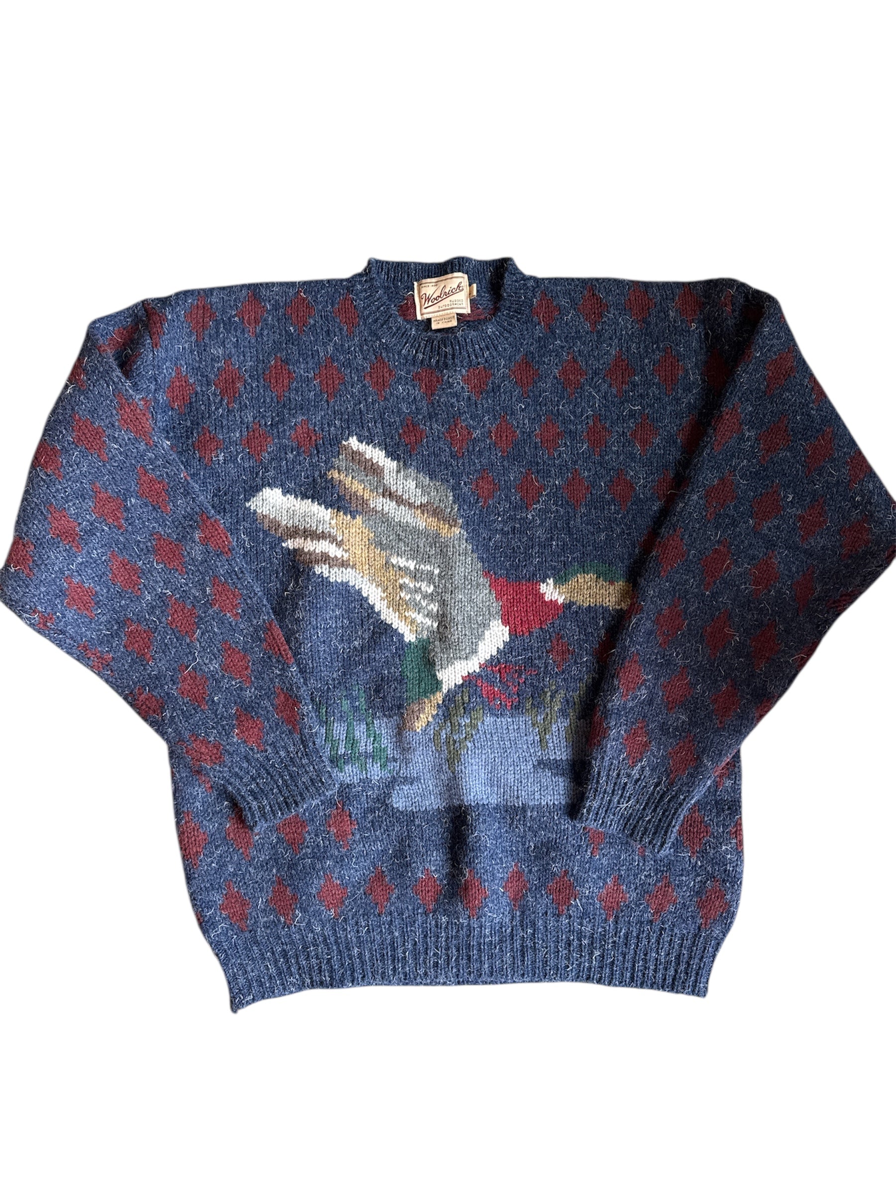 blue Woolrich wool sweater, L
