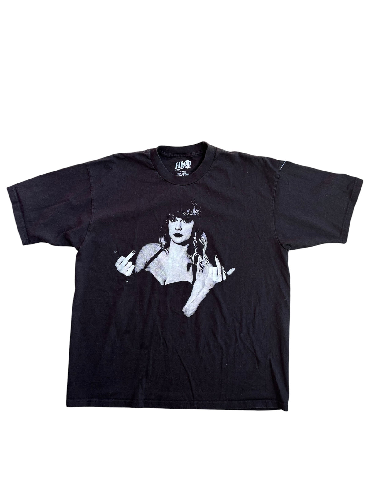 black gray high st taylor flipping tee, xl