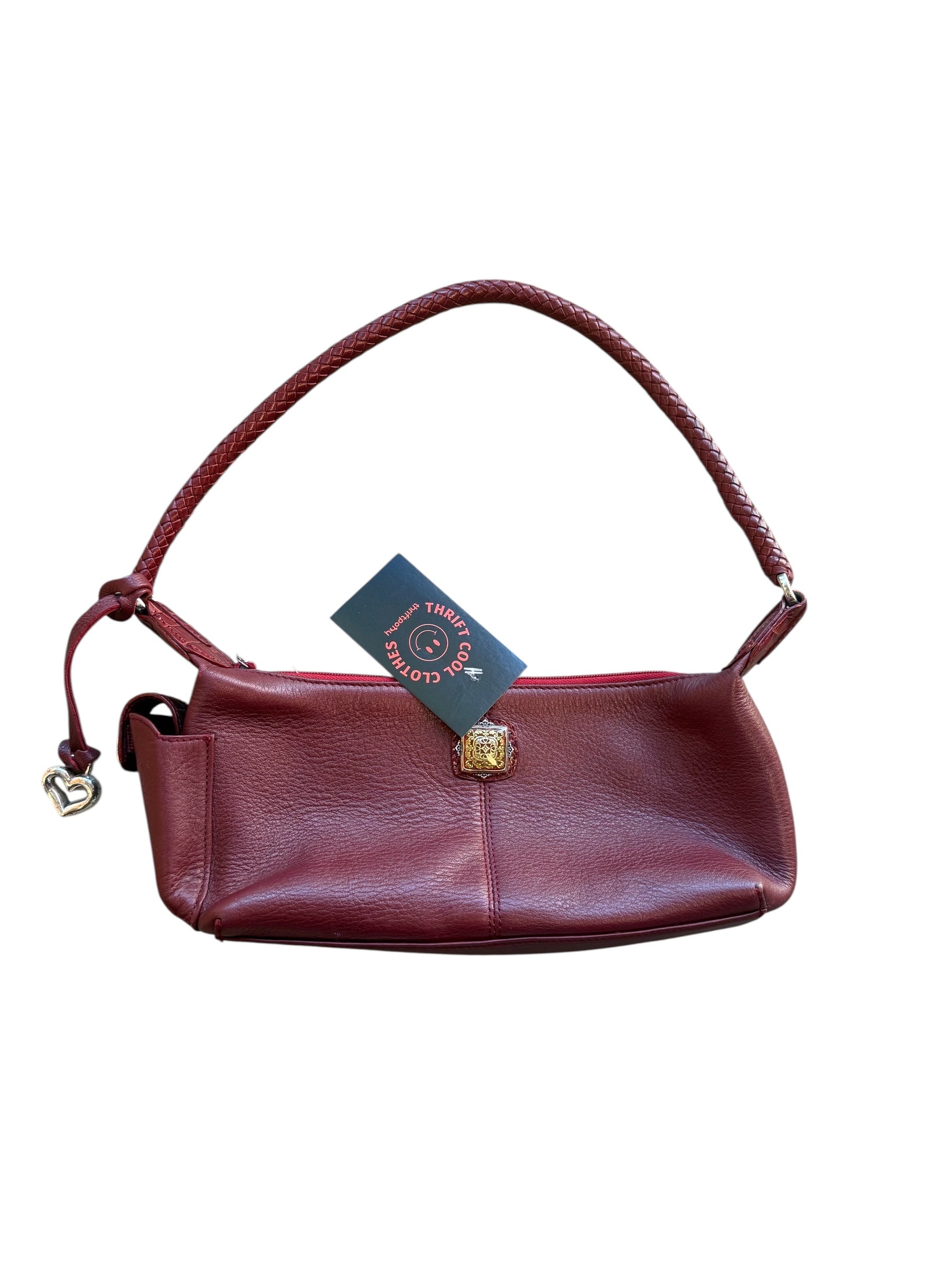 red brighton vtg leather shoulder bag