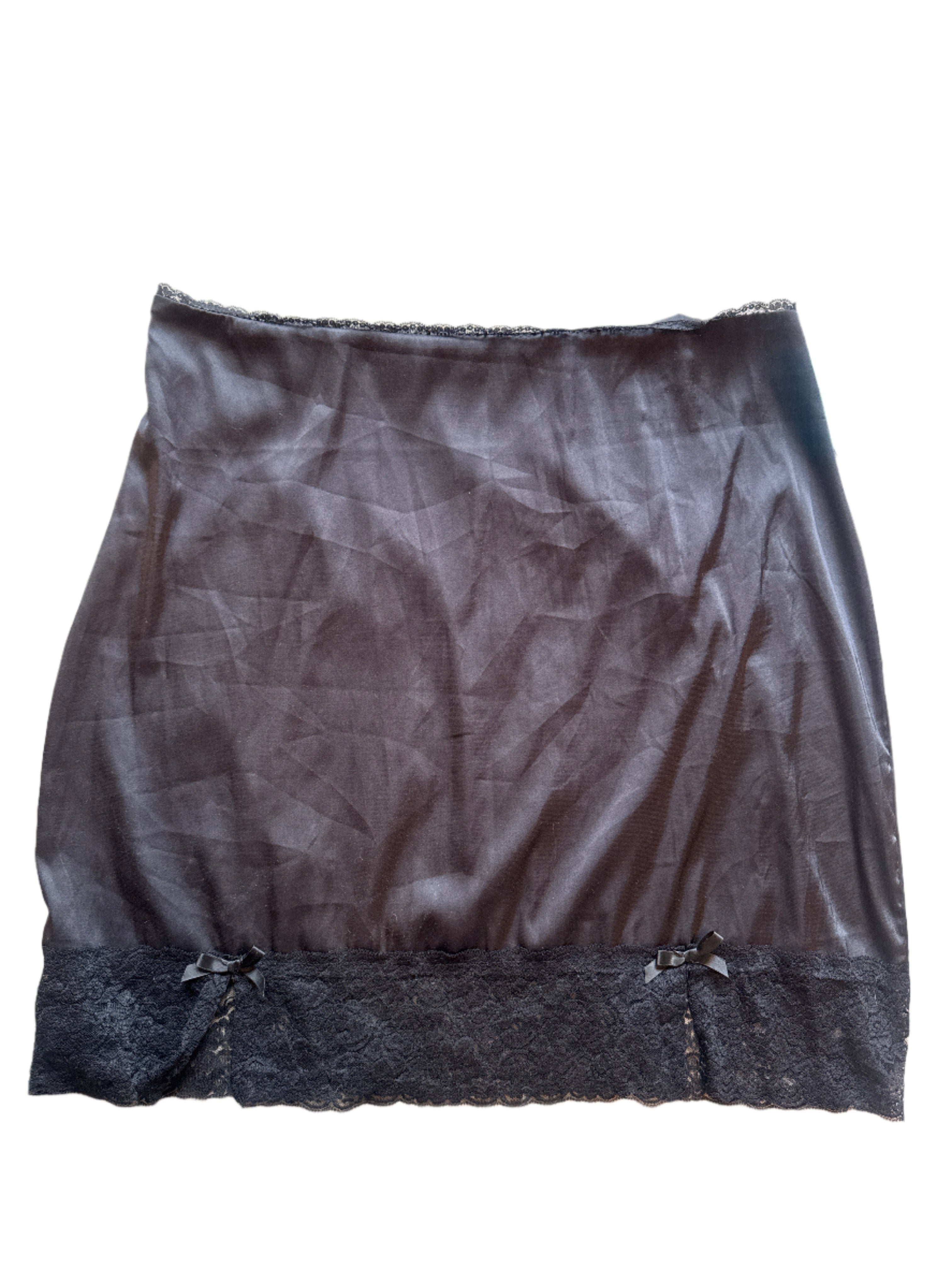 black romwe silky min iskirt, 2x
