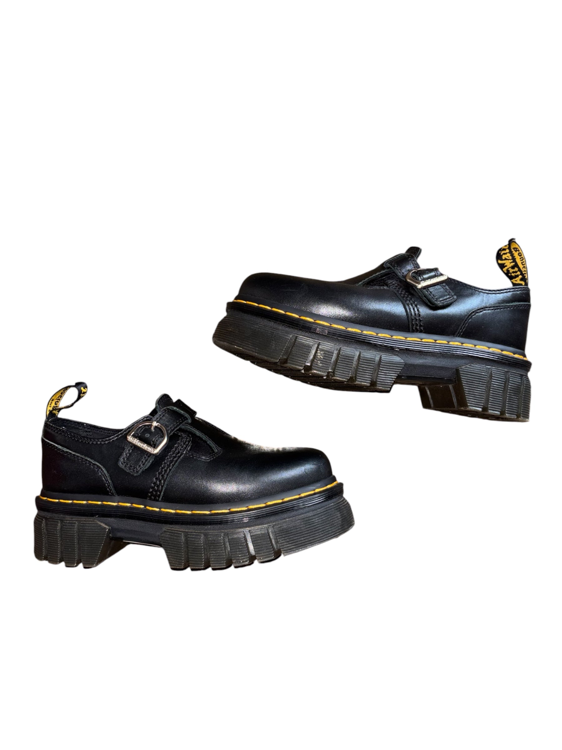 black dr martens chunky loafers, 6