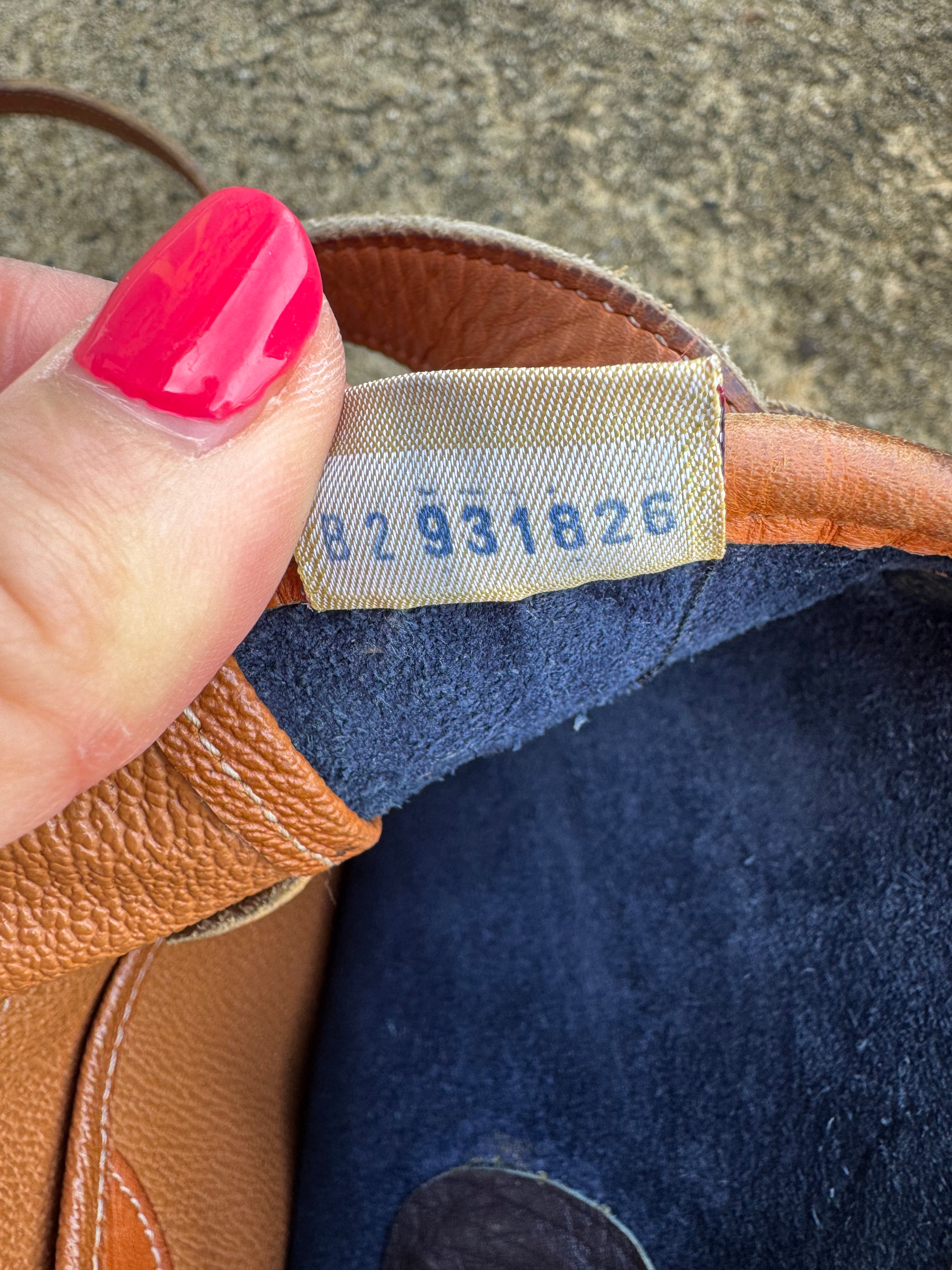 blue brown Dooney & bourke leather crossbody