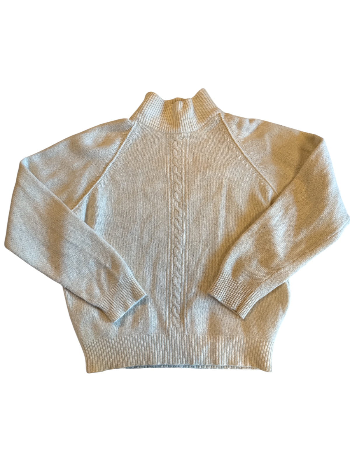 White La Chapelle lambswool / angora Turtleneck sweater, S
