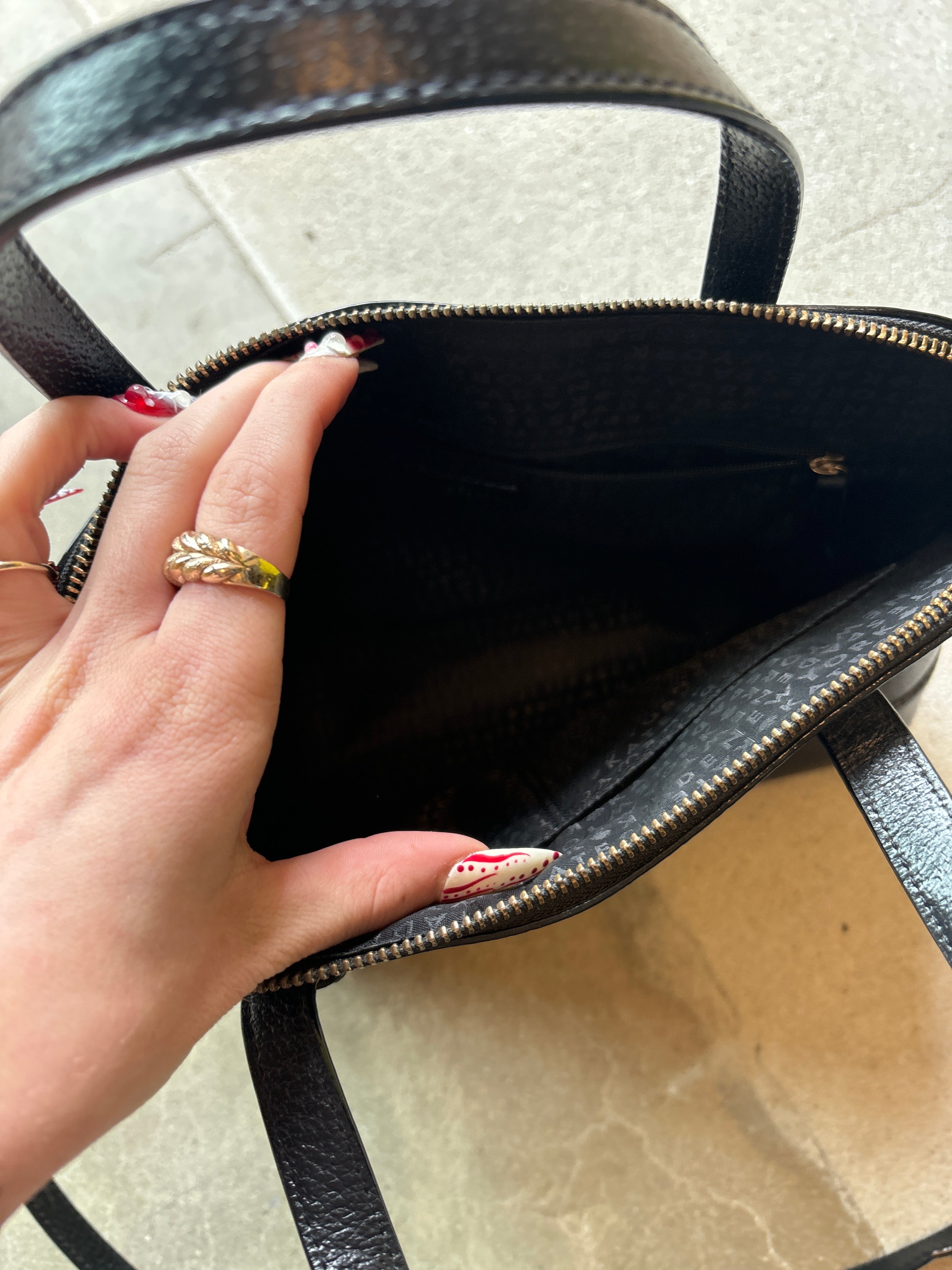 black katespade handbag