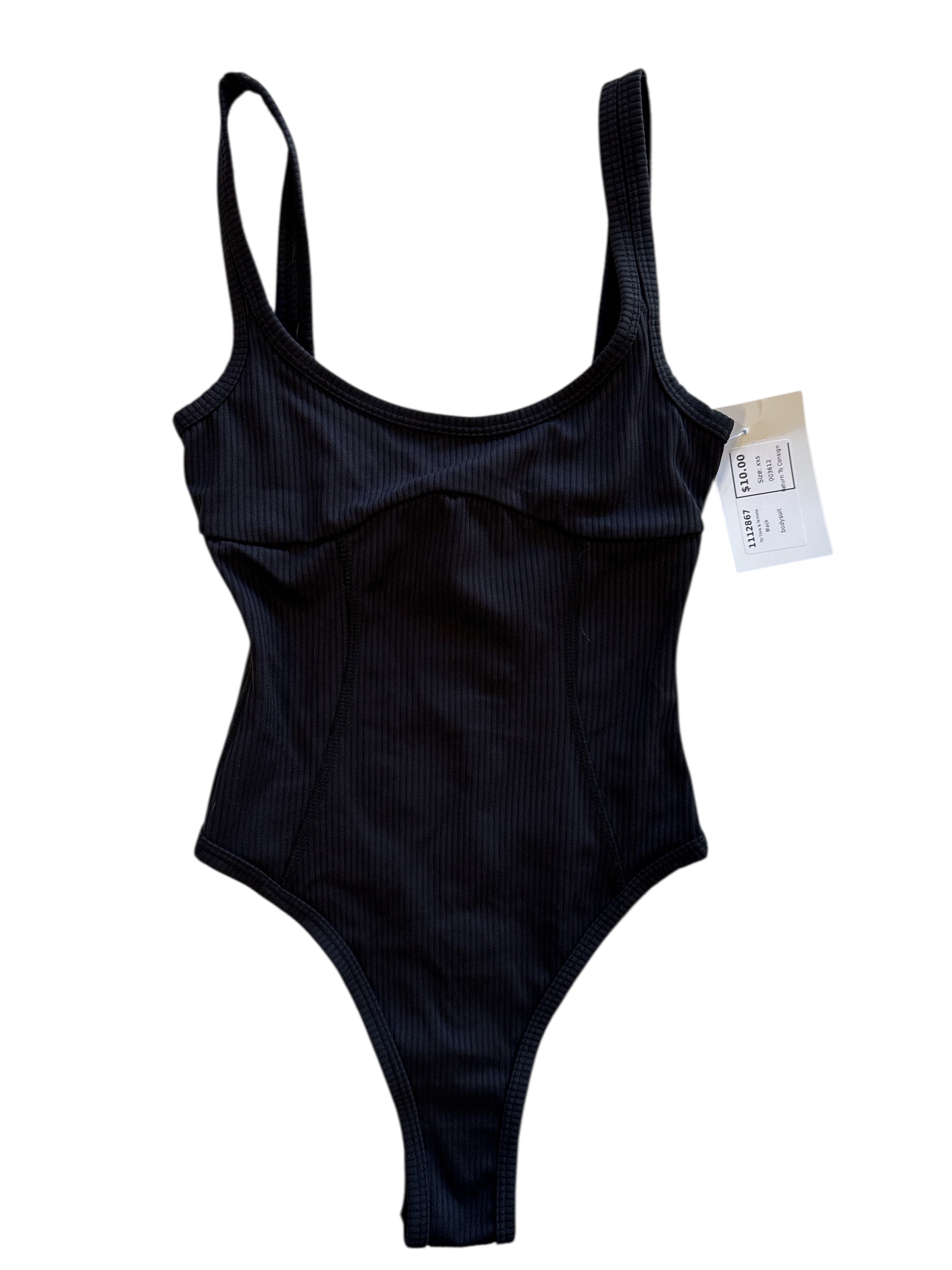 Black for love & lemons bodysuit, xxs