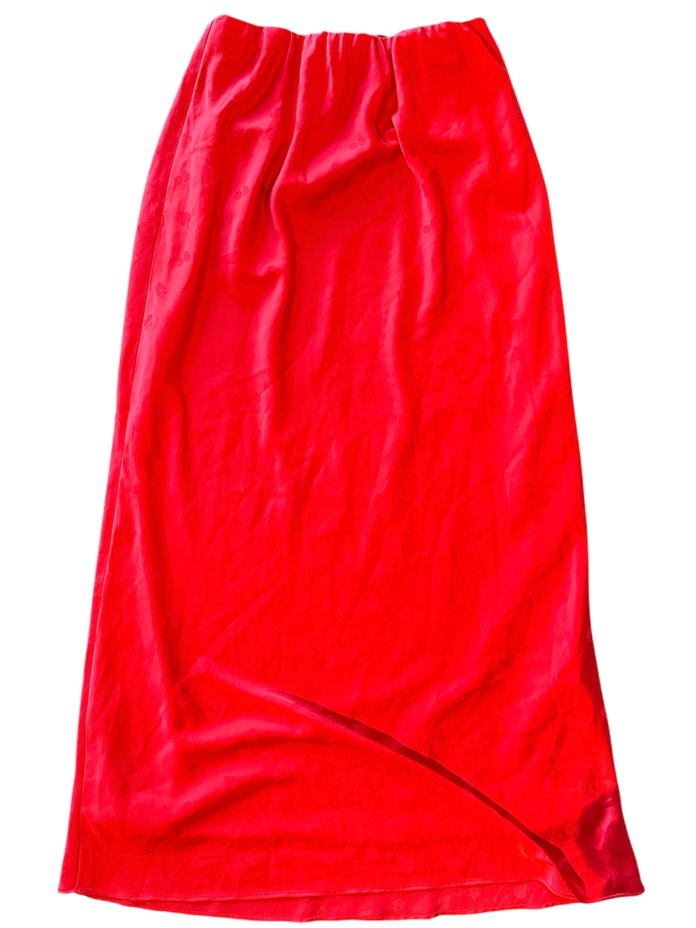 red glamorous strawberry cherry skirt, xl