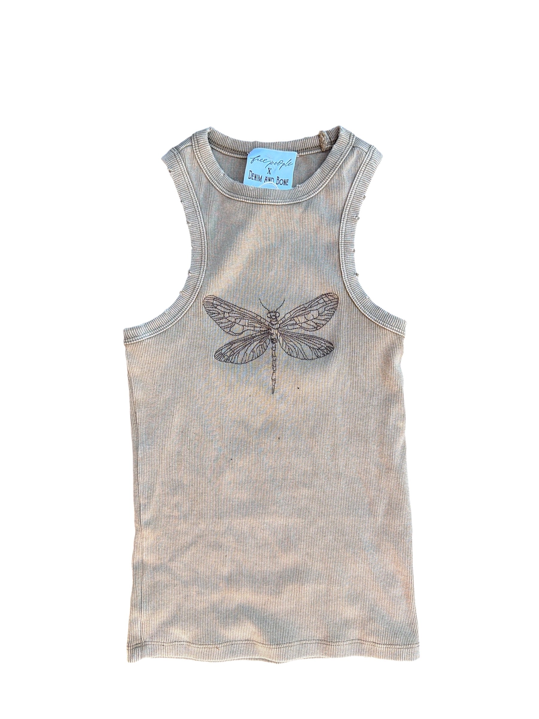 brown free people dragonfly tank, xs