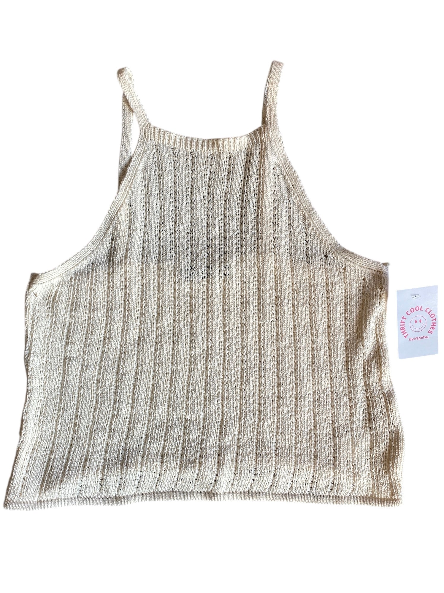 cream prettylittlething crochet tank, 18