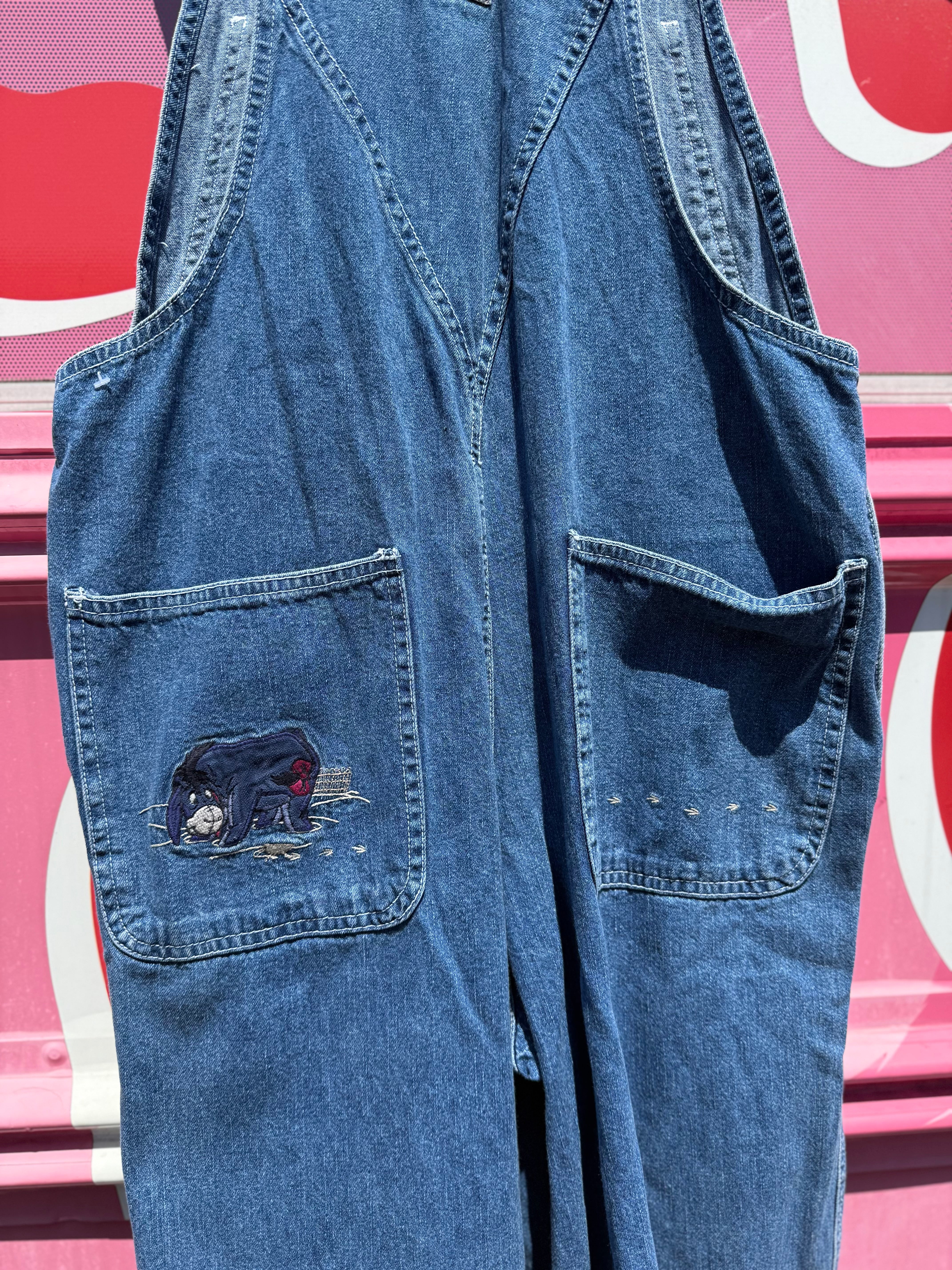 Blue The disney Denim Pooh overalls, S