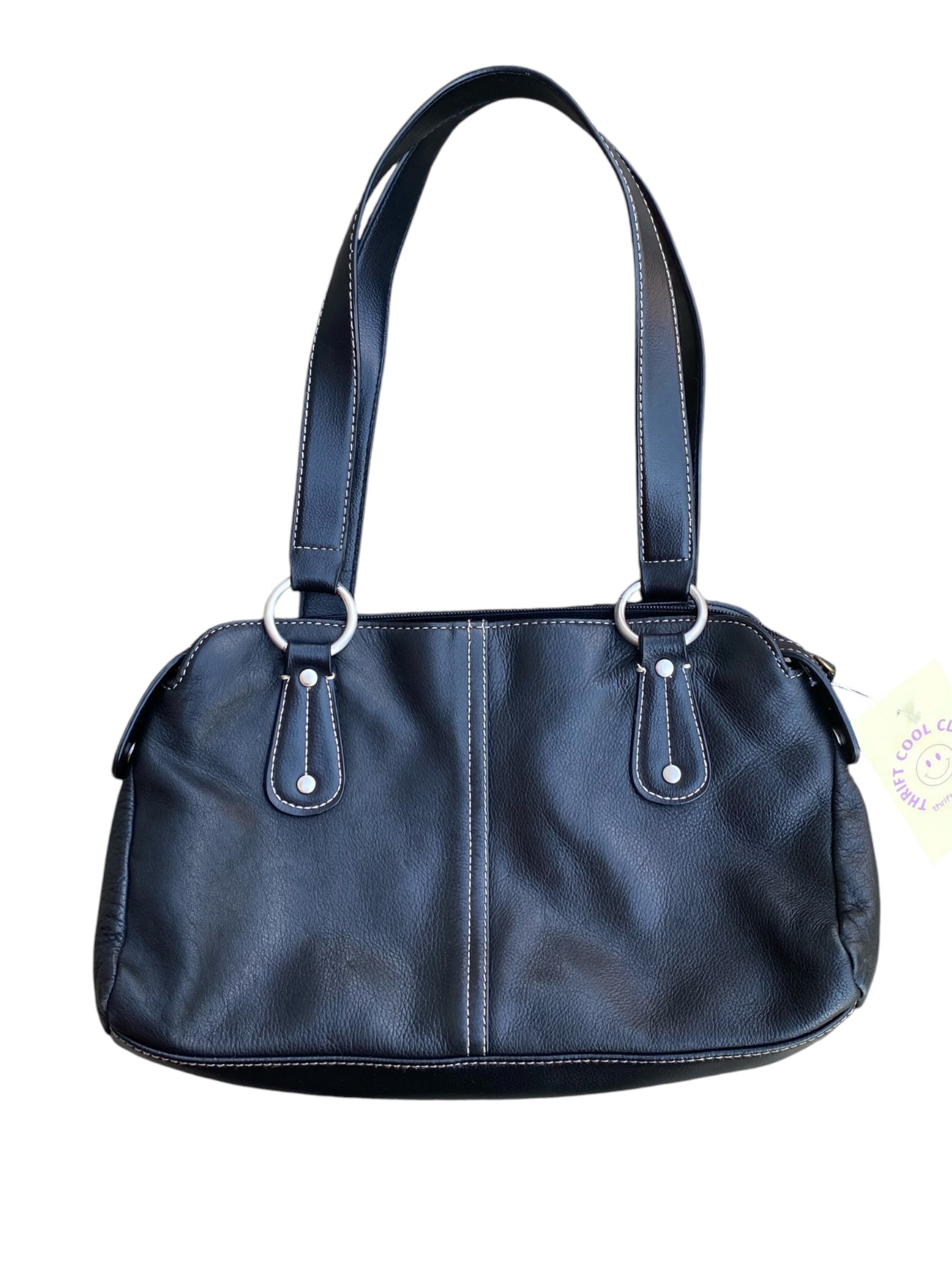 black croft & barrow leather handbag