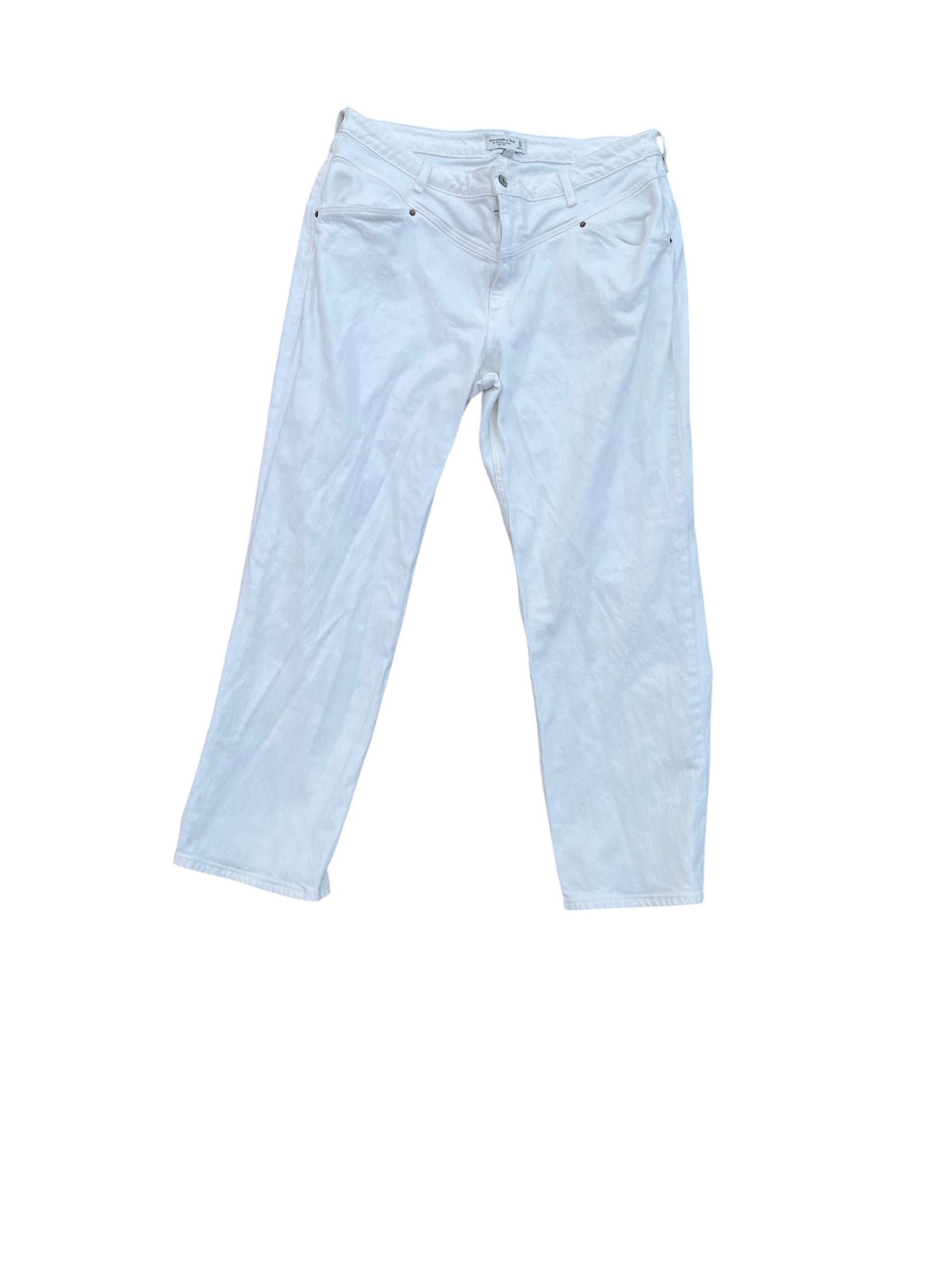 white abercrombie Womens pants, 34/18r