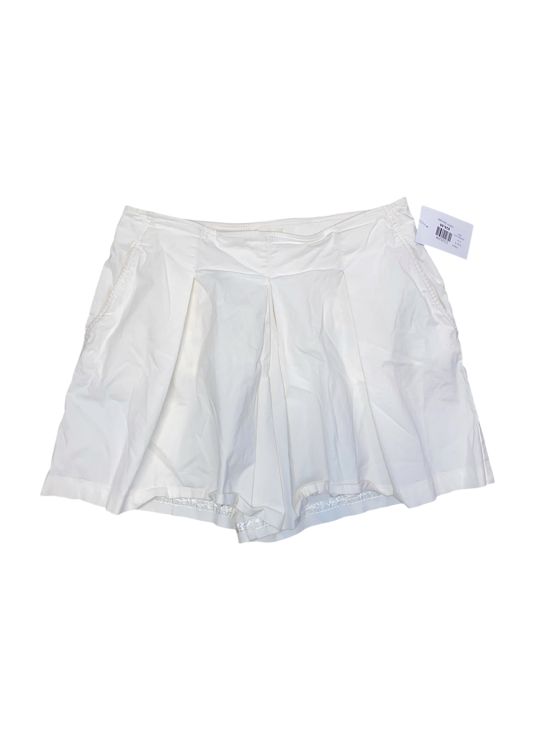 white maeve pleated mini skort, 8