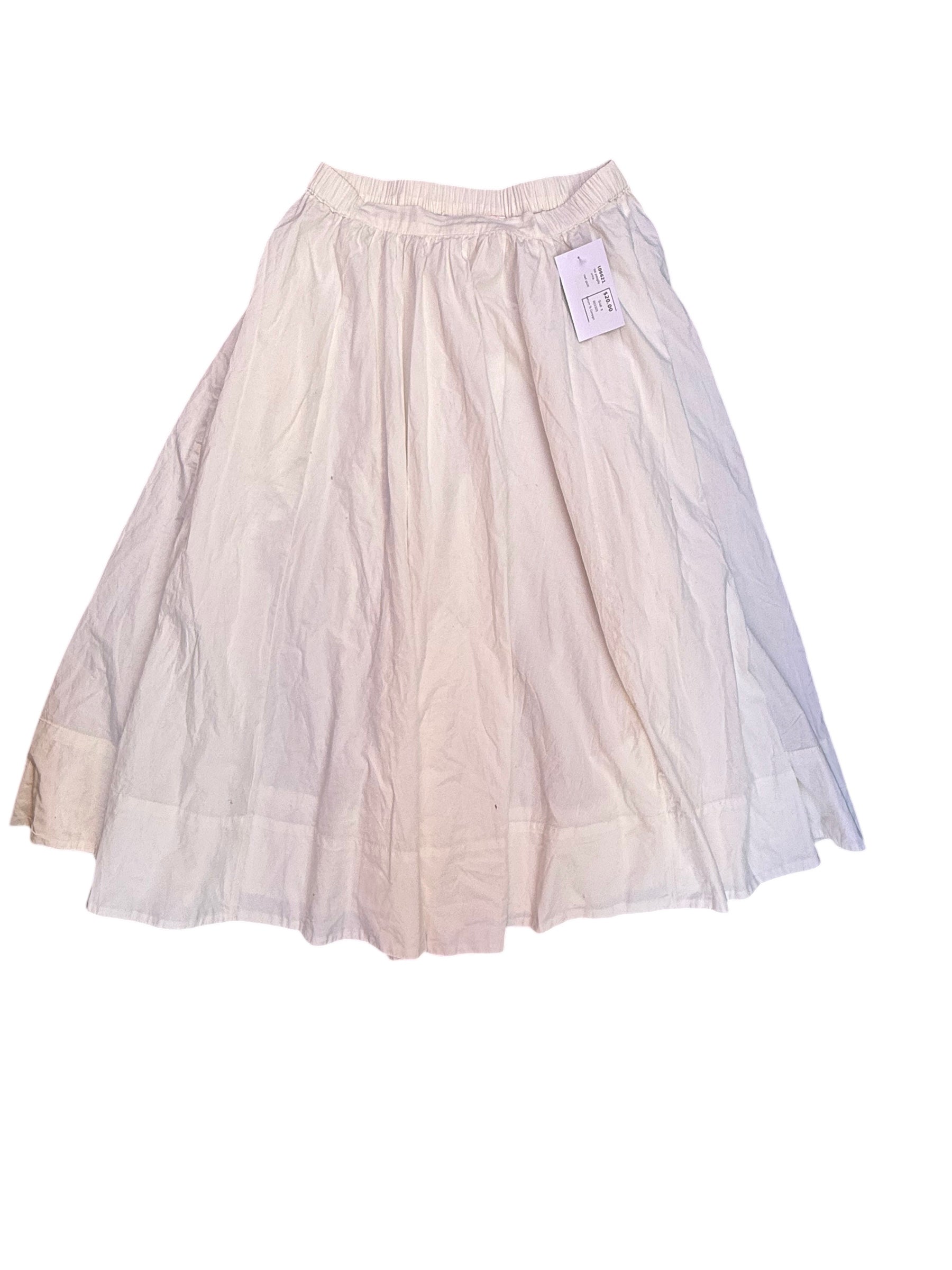 white free people nwt skirt, s