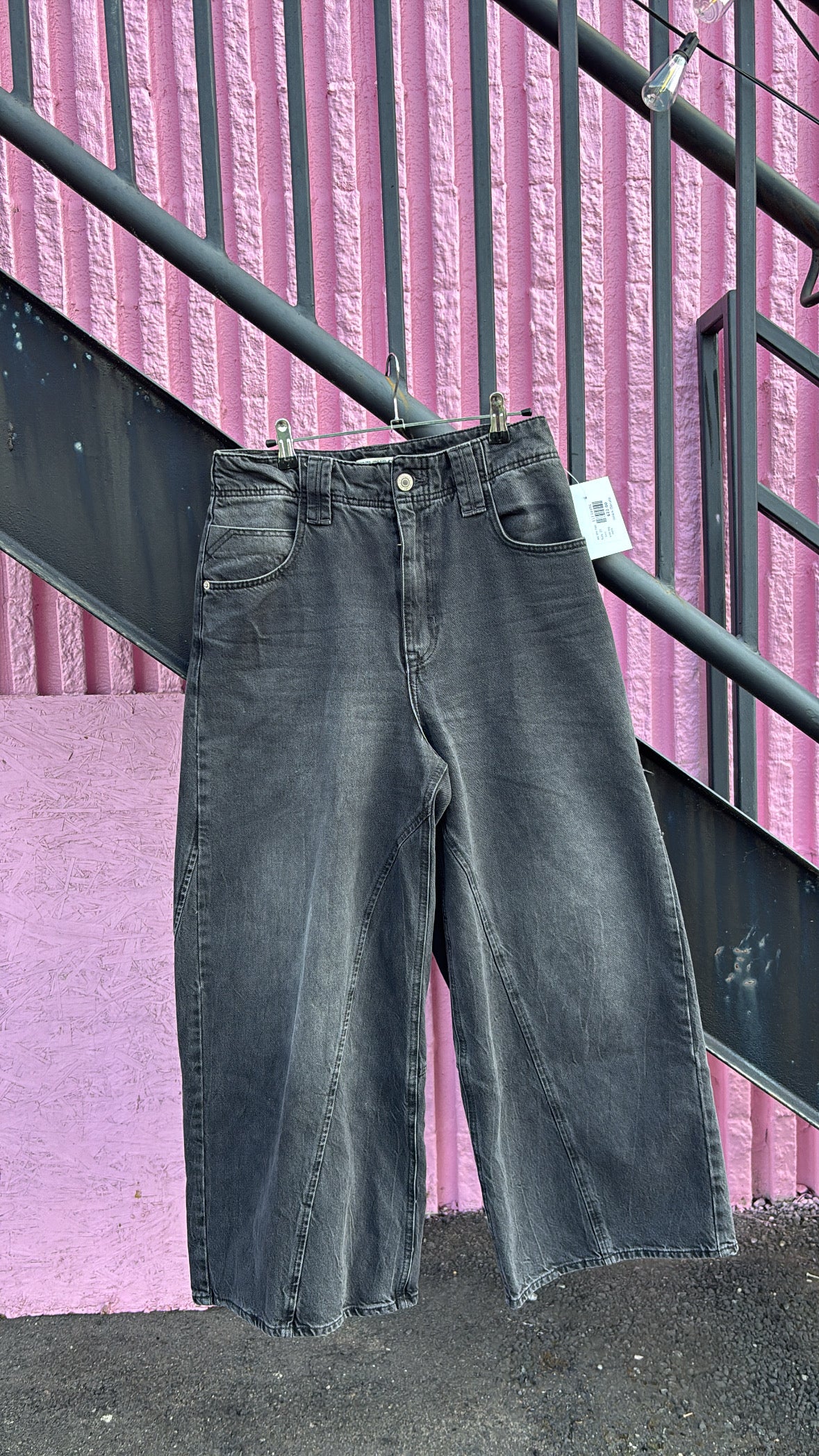 black we the free wide leg jeans, 27