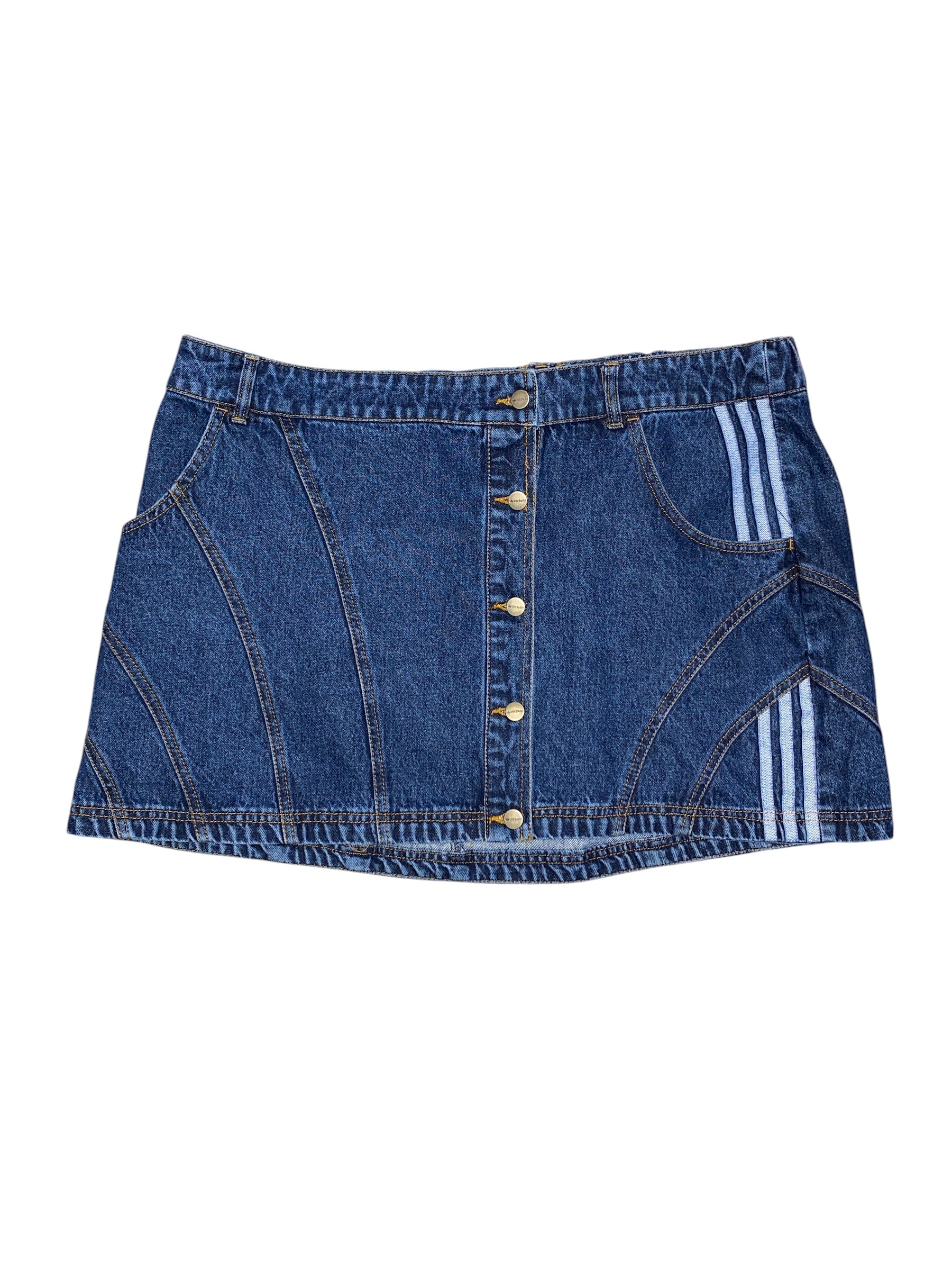 Blue Adidas x IVY PARK NWT denim mini skirt, 3x