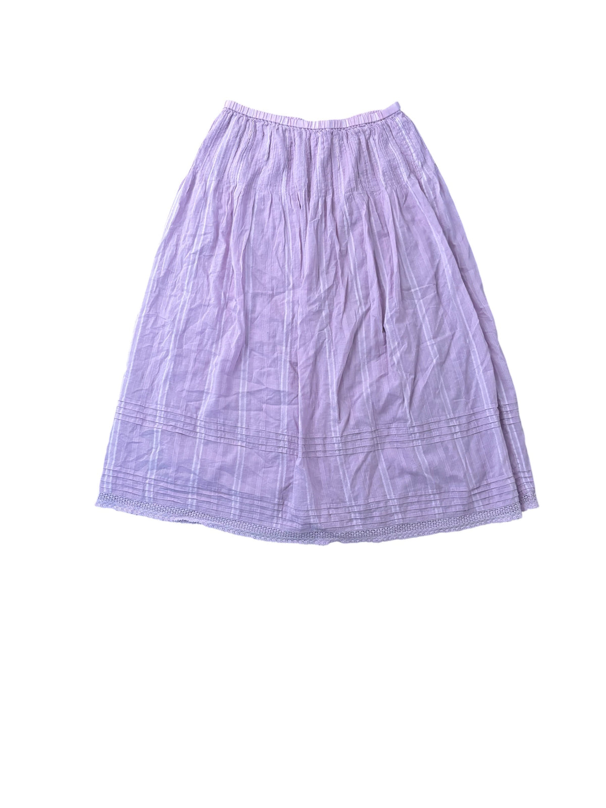 purple j crew pleated maxi skirt, s