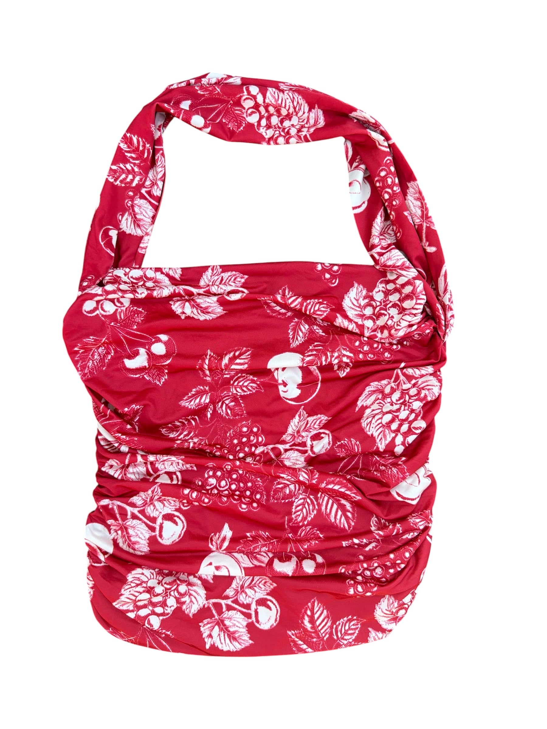 red white free people fruit top, xs