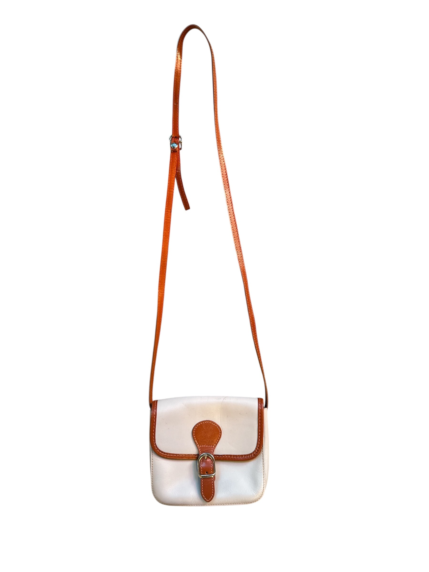 gray brown vera pelle leather crossbody