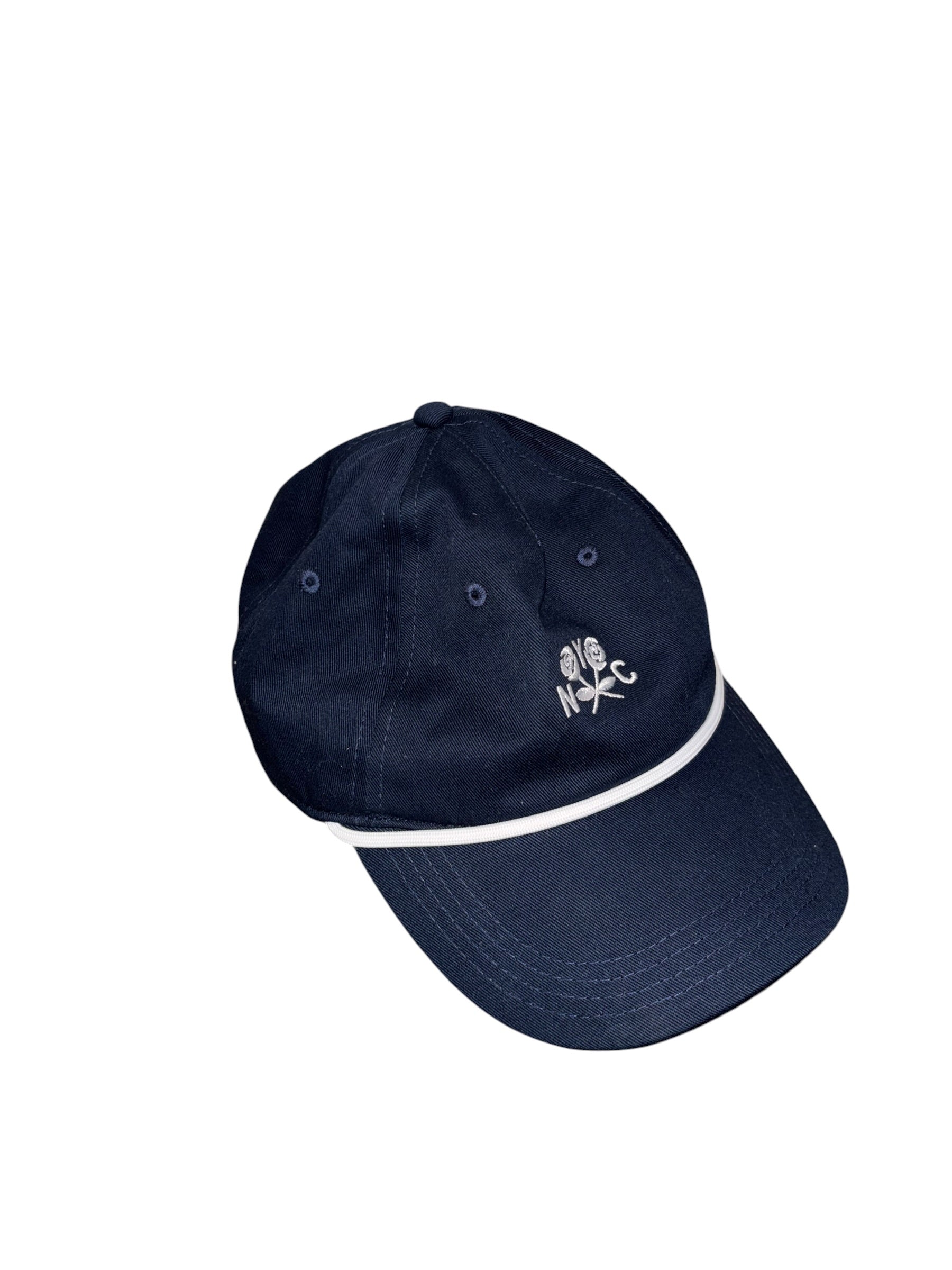 blue white old navy nyc hat, osfm