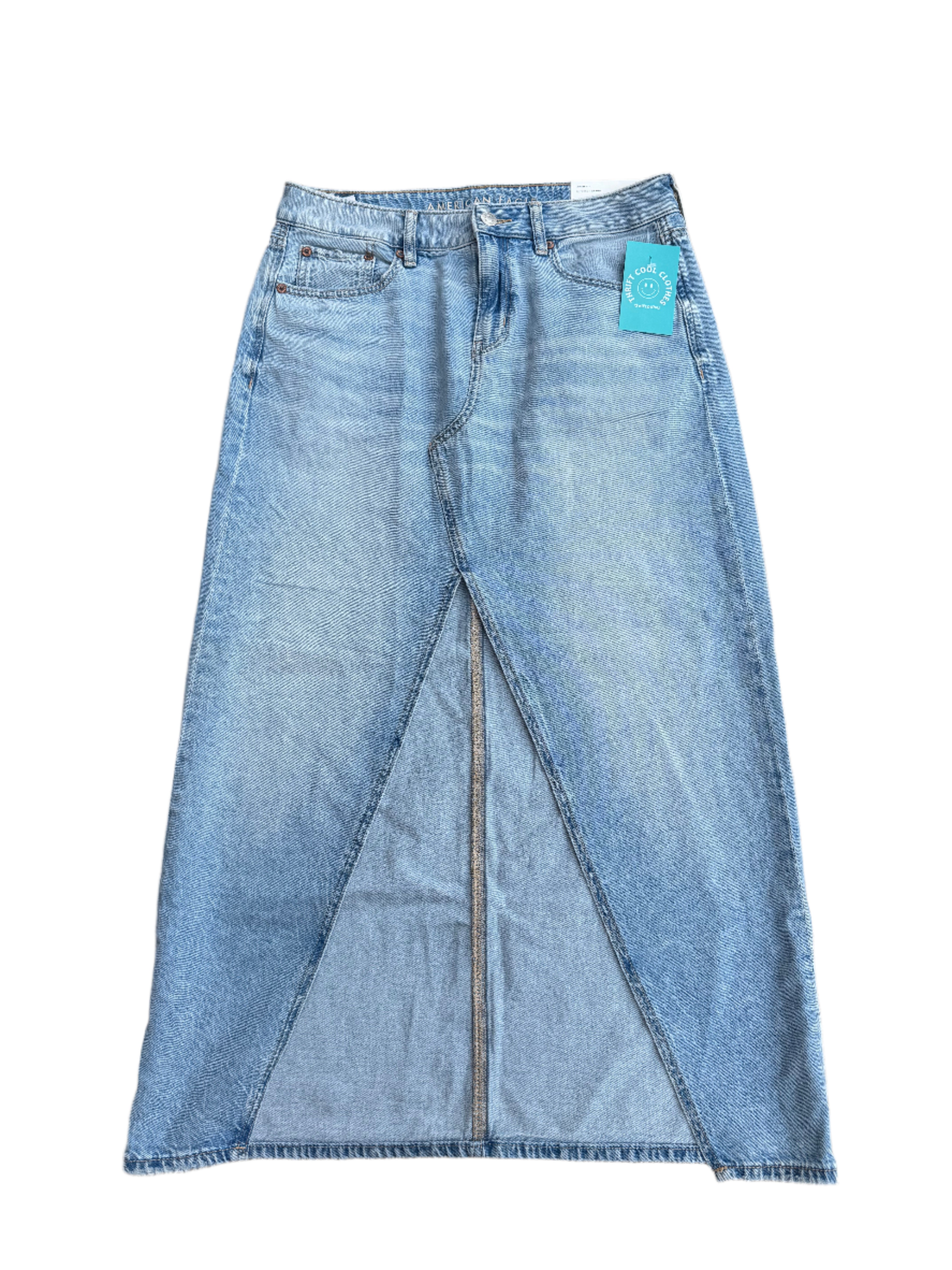 American Eagle low rise denim maxi, 4