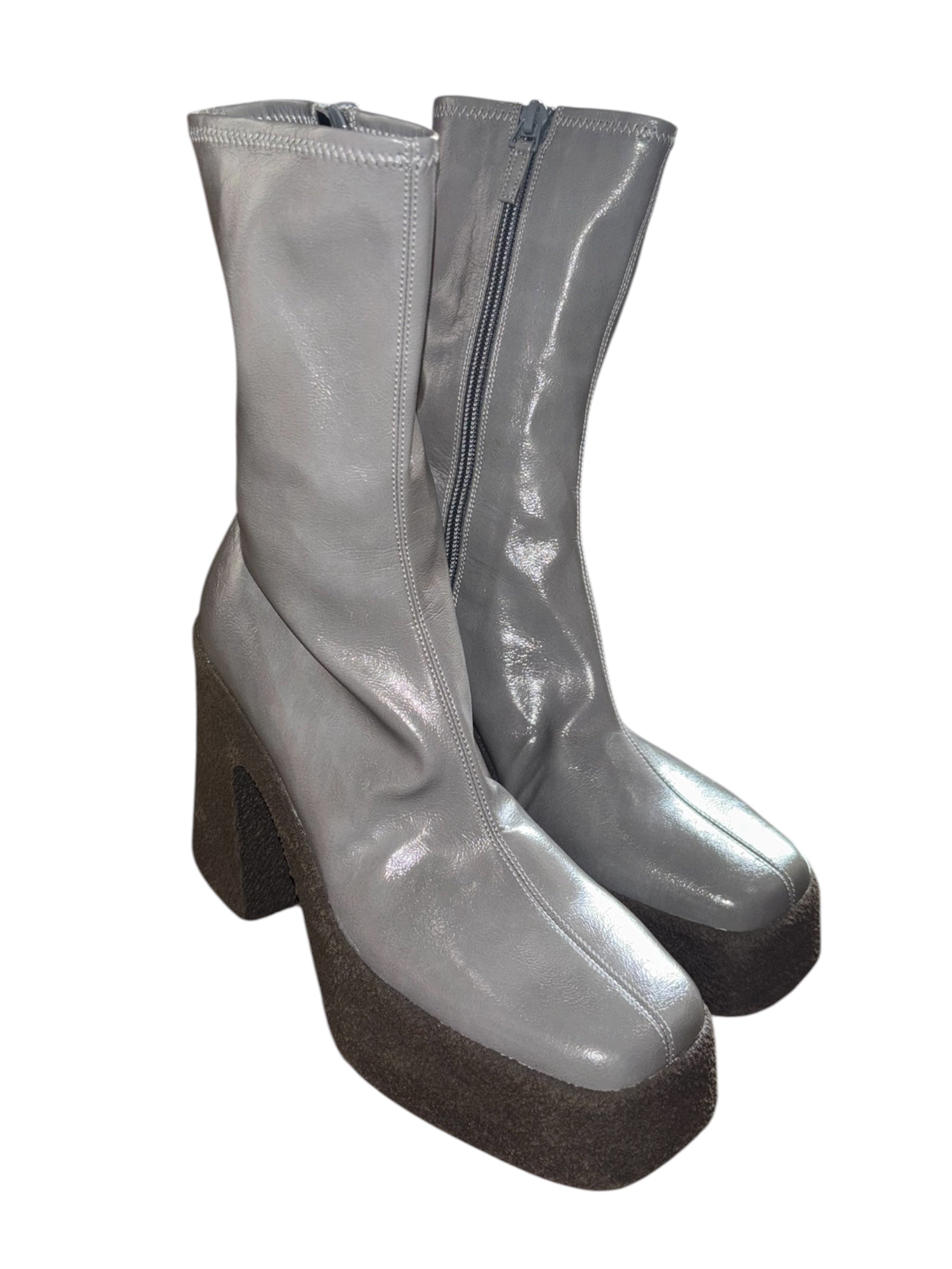 gray stella mccartney Skyla Platform Boots ♥️, 37 fit like 6.5