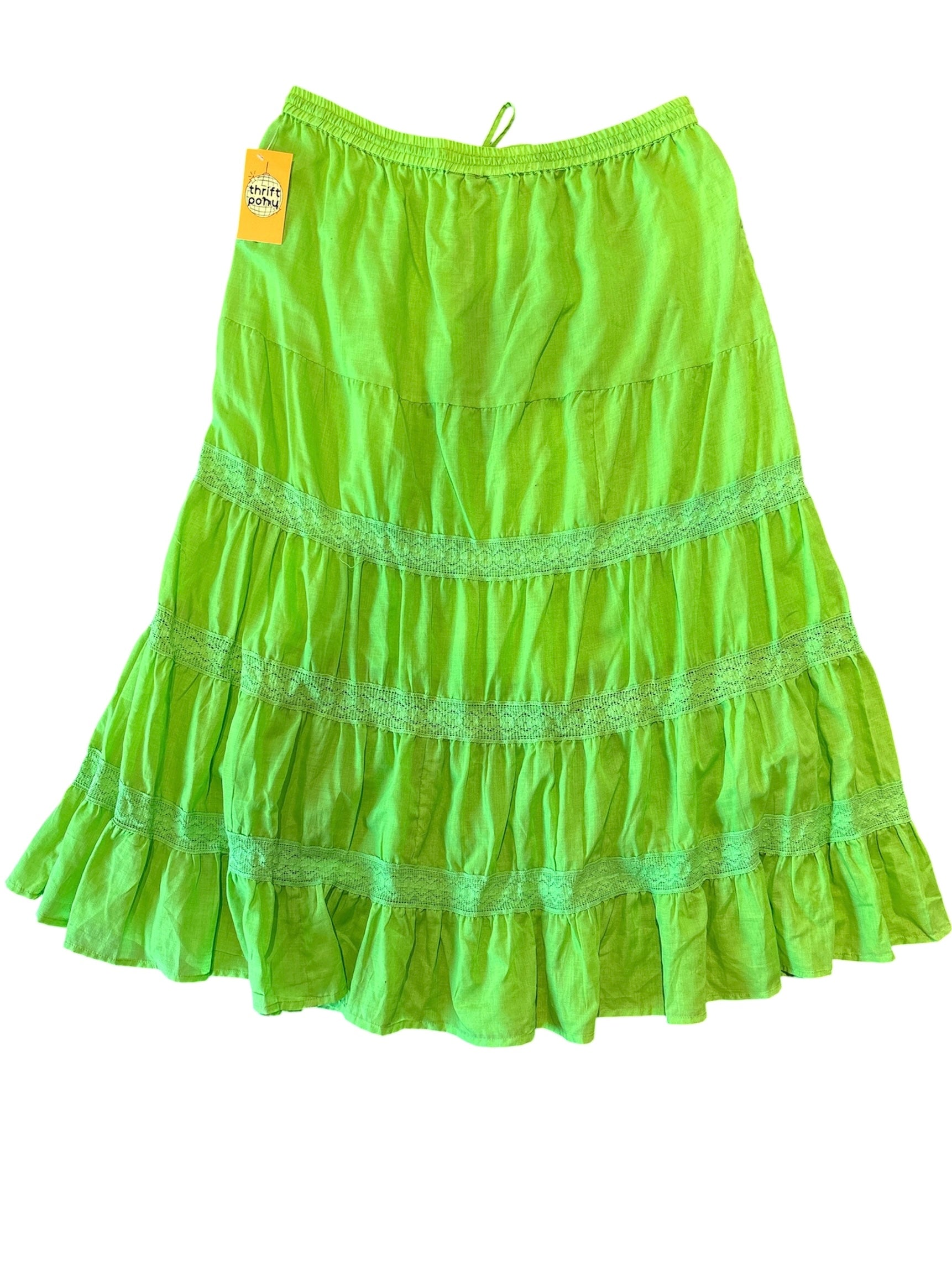 green jennifer lauren flowy maxi, 2x