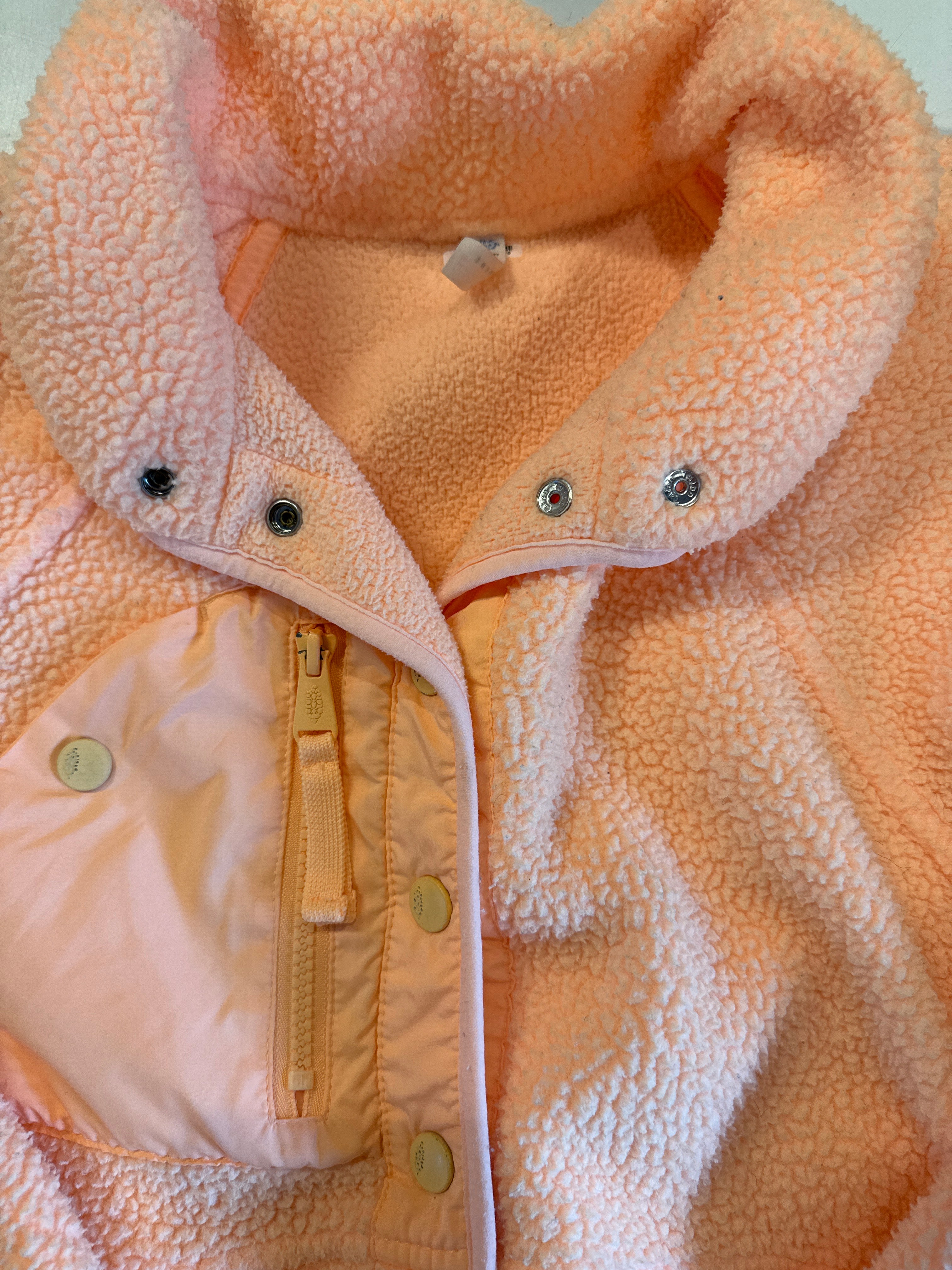 orange Free people fleece jacket, s