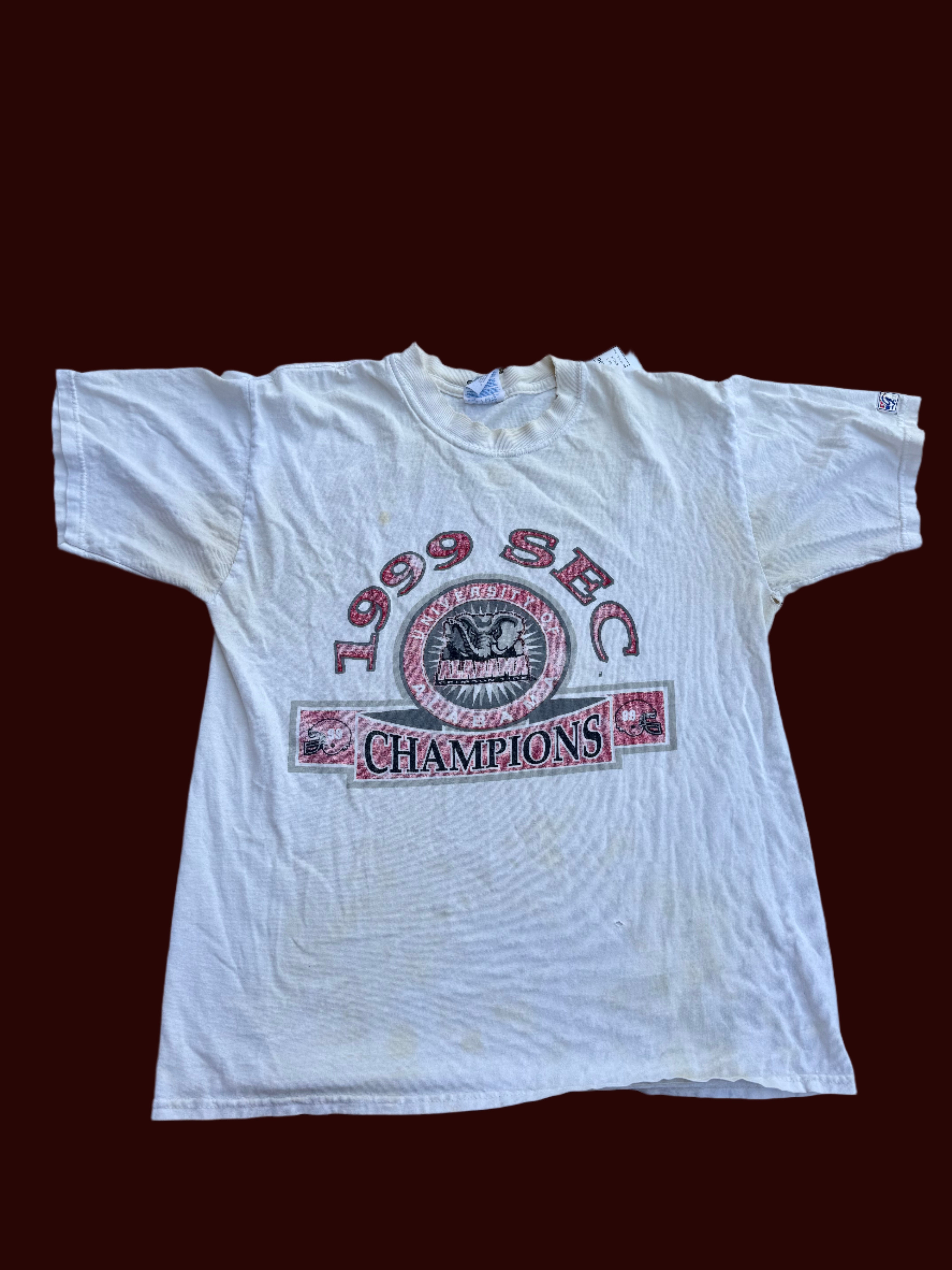 cream the game 1999 alabama tshirt, L