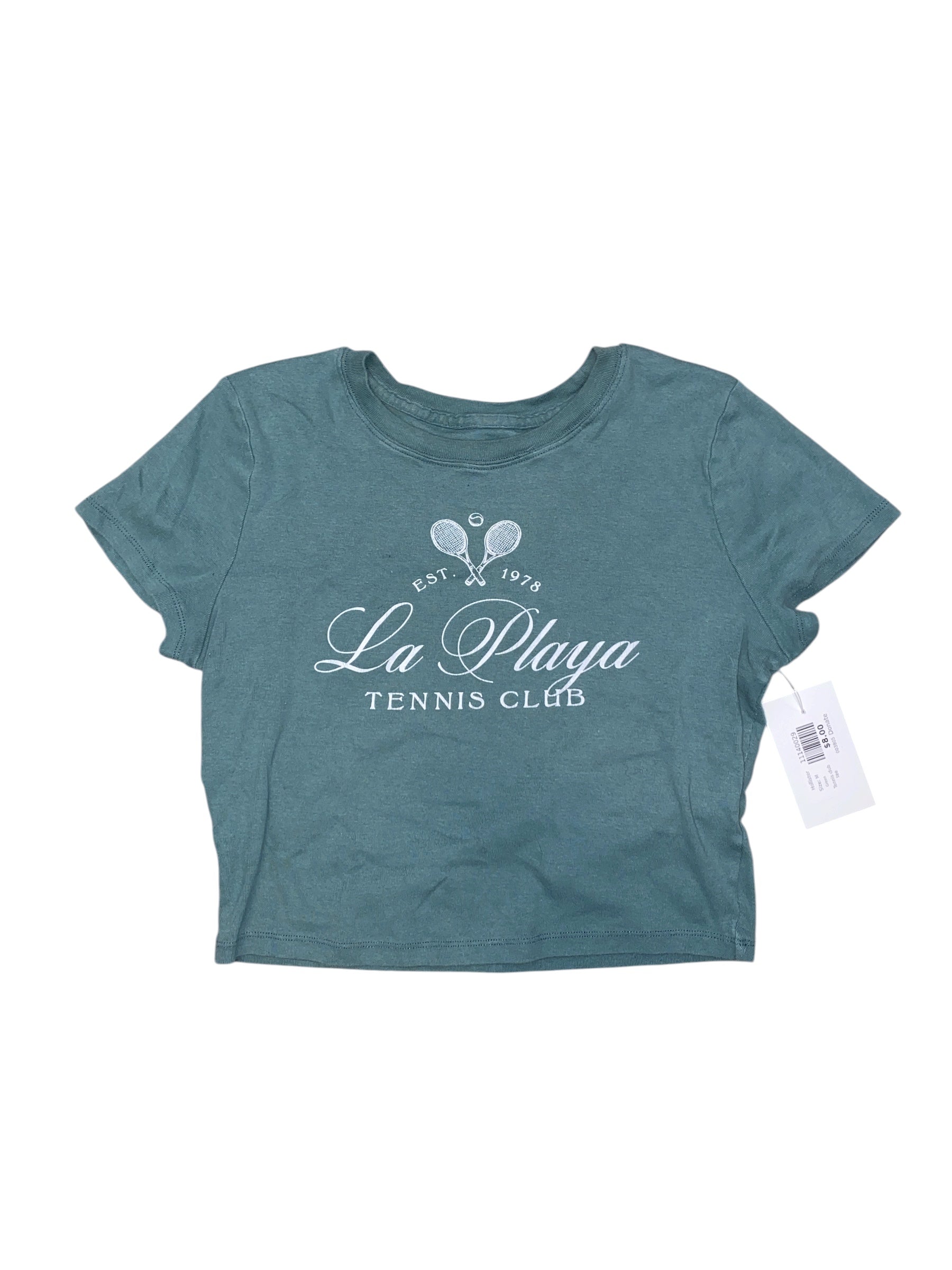 Green Hollister Tennis club tee, M