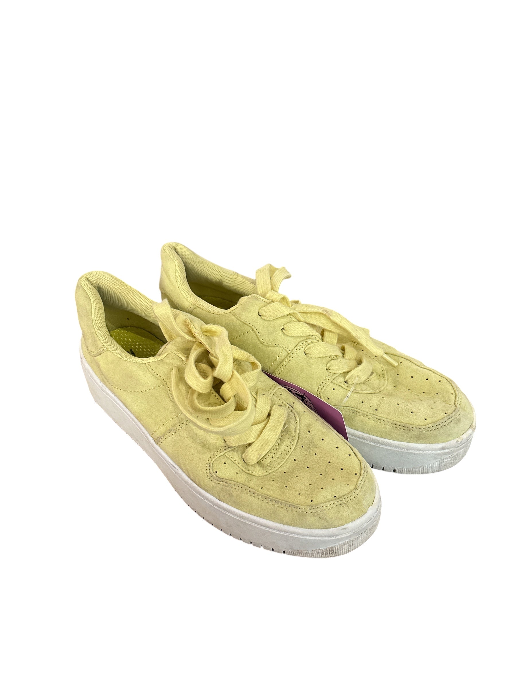 yellow  platform sneakers, 8