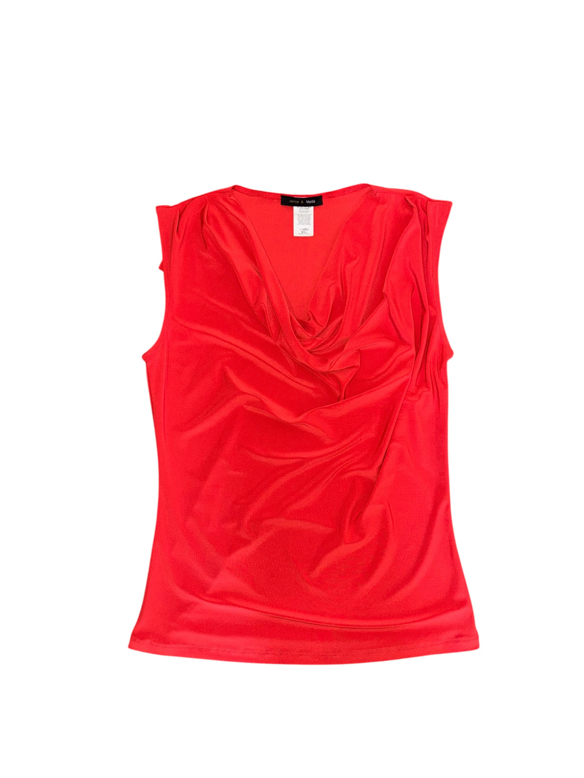 red jennie & marlis cowl neck tank, s