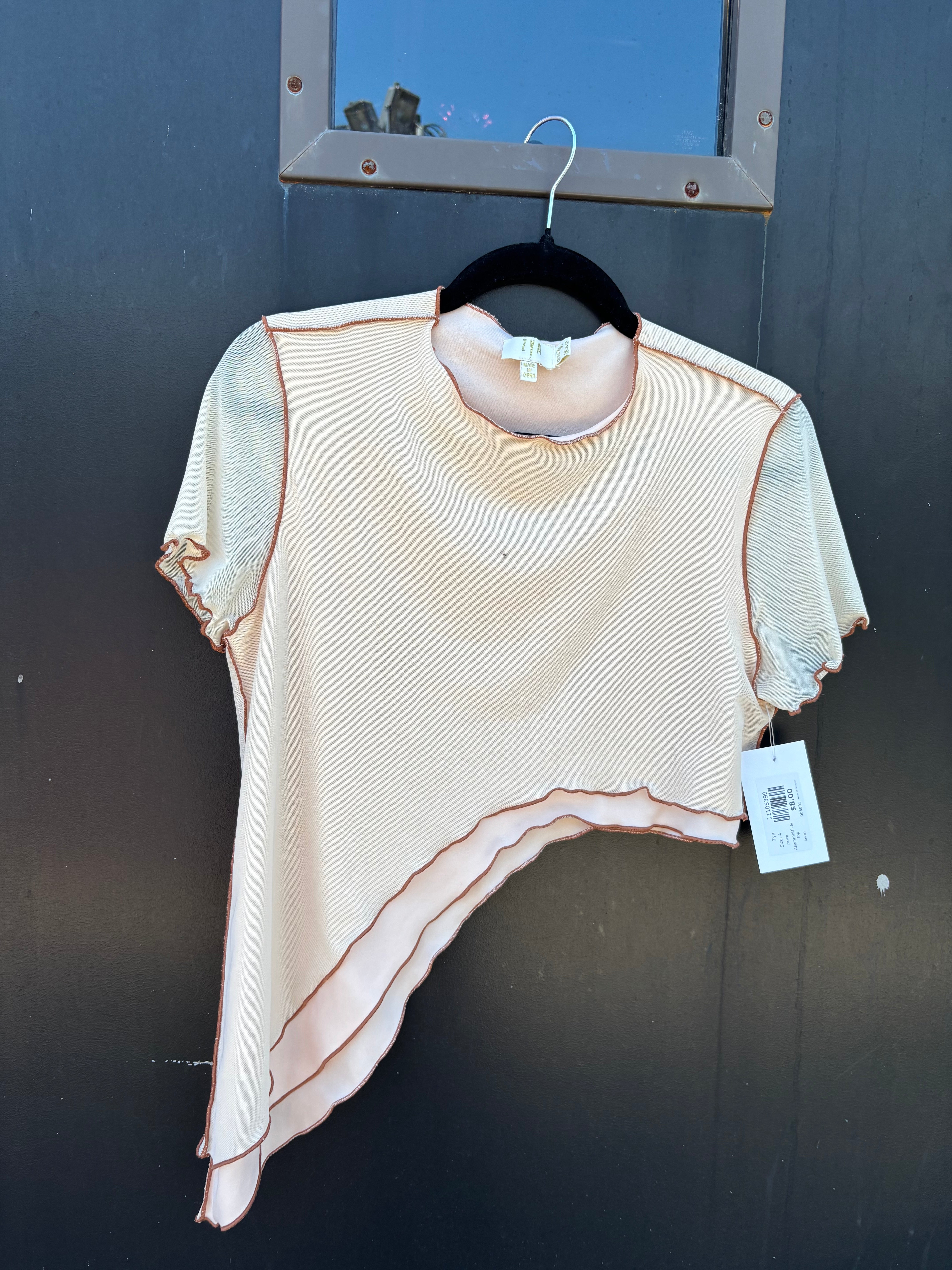 peach Zya Asymmetrical top, 4