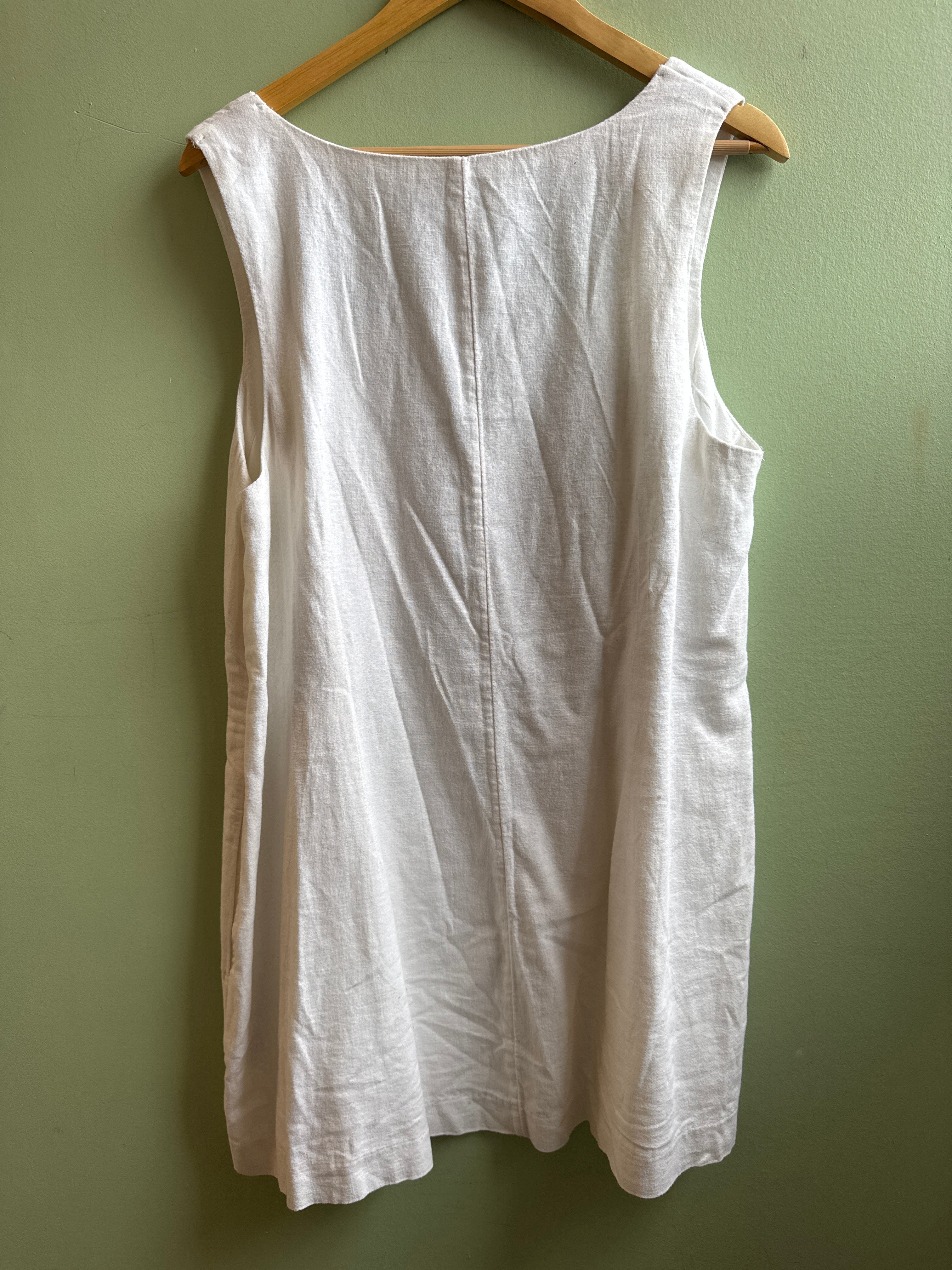 white abercrombie white tank dress, xlp