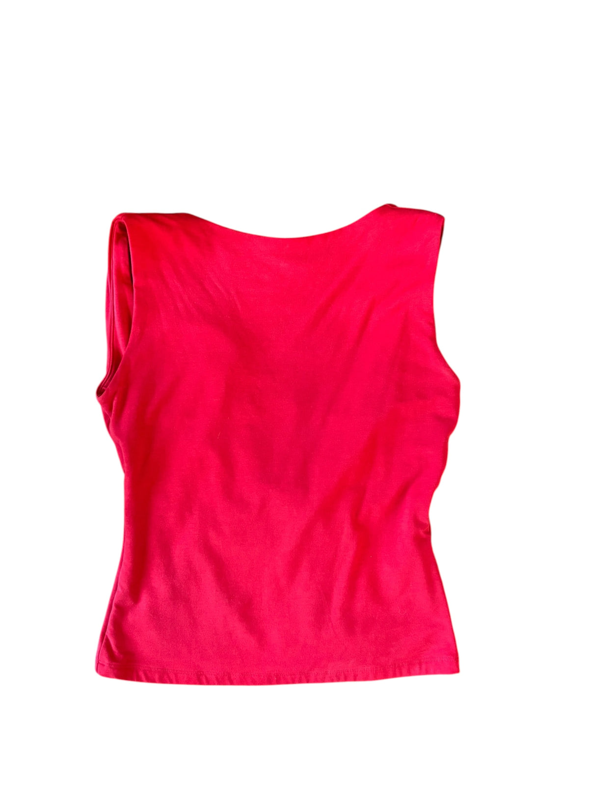 red abercrombie open back tank, xs