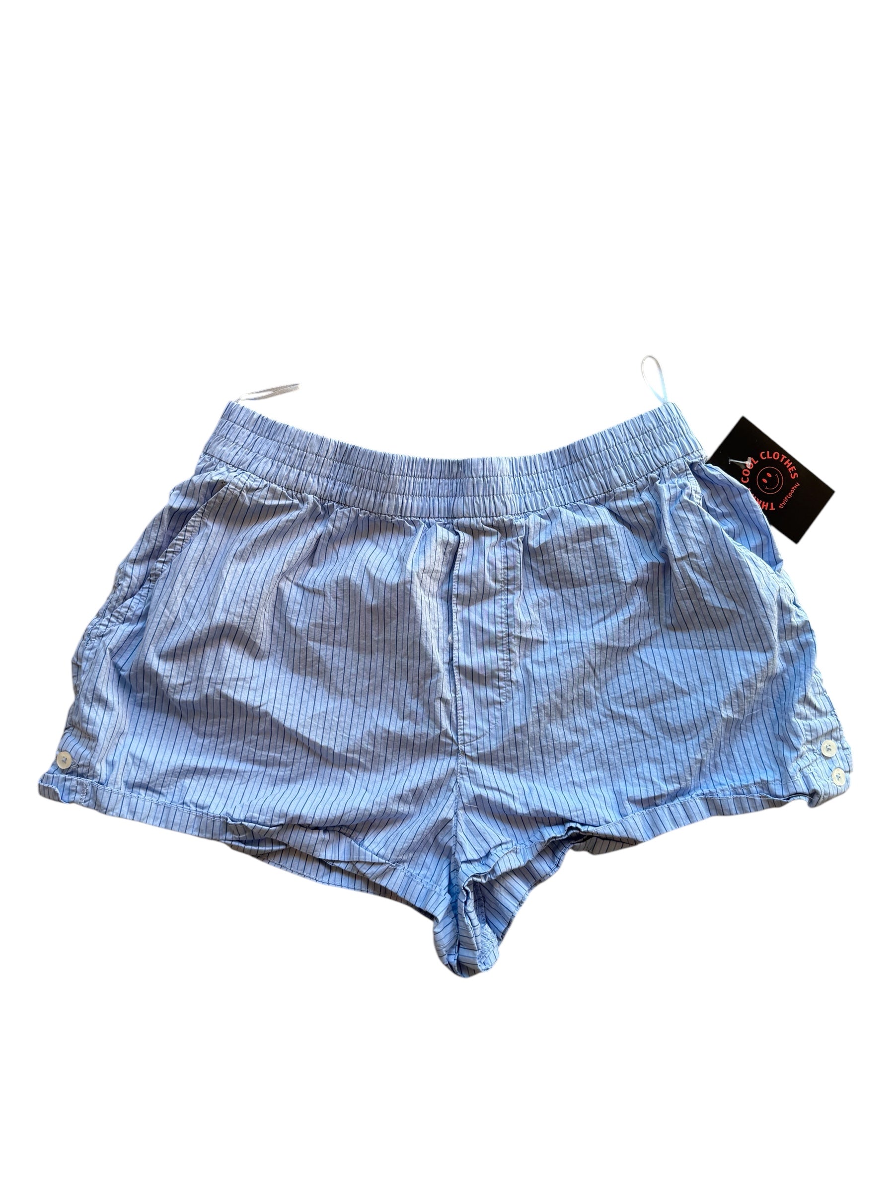 blue Zara striped boxer shorts, L