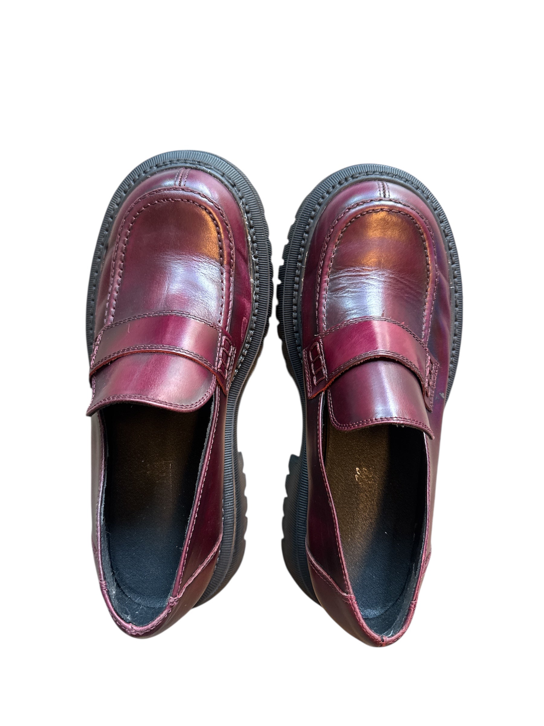 red livetech platform loafers, 41