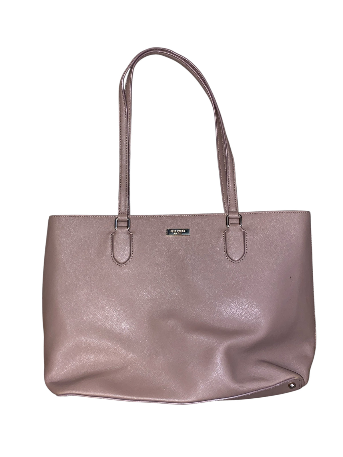 brown kate spade leather tote
