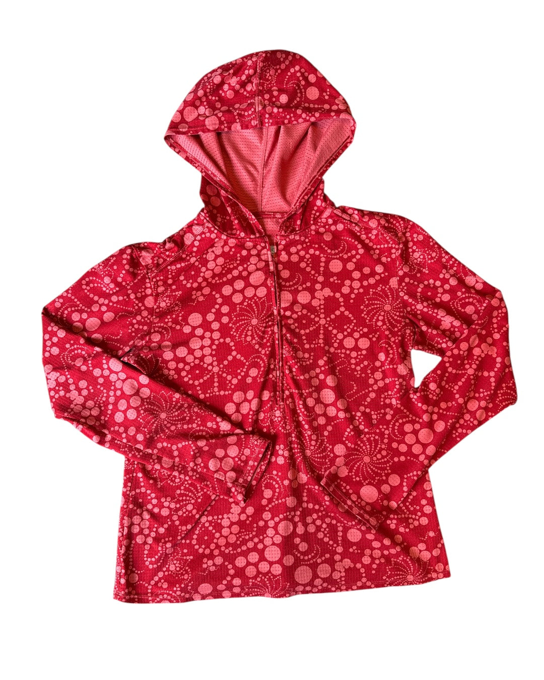 Red  Reversible dot jersey jacket, L