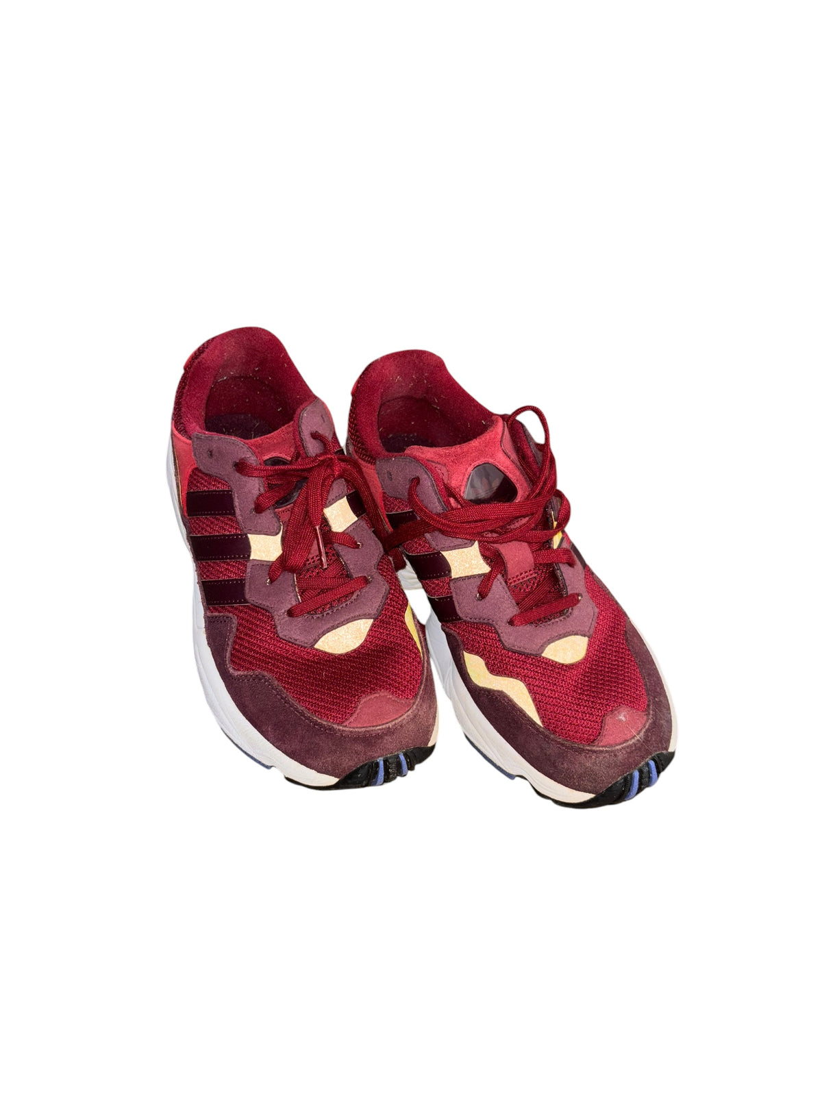red yellow adidas sneakers, 5