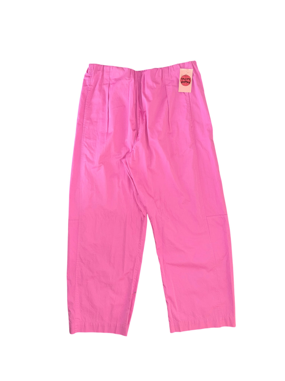pink maeve elastic waist pants, xl