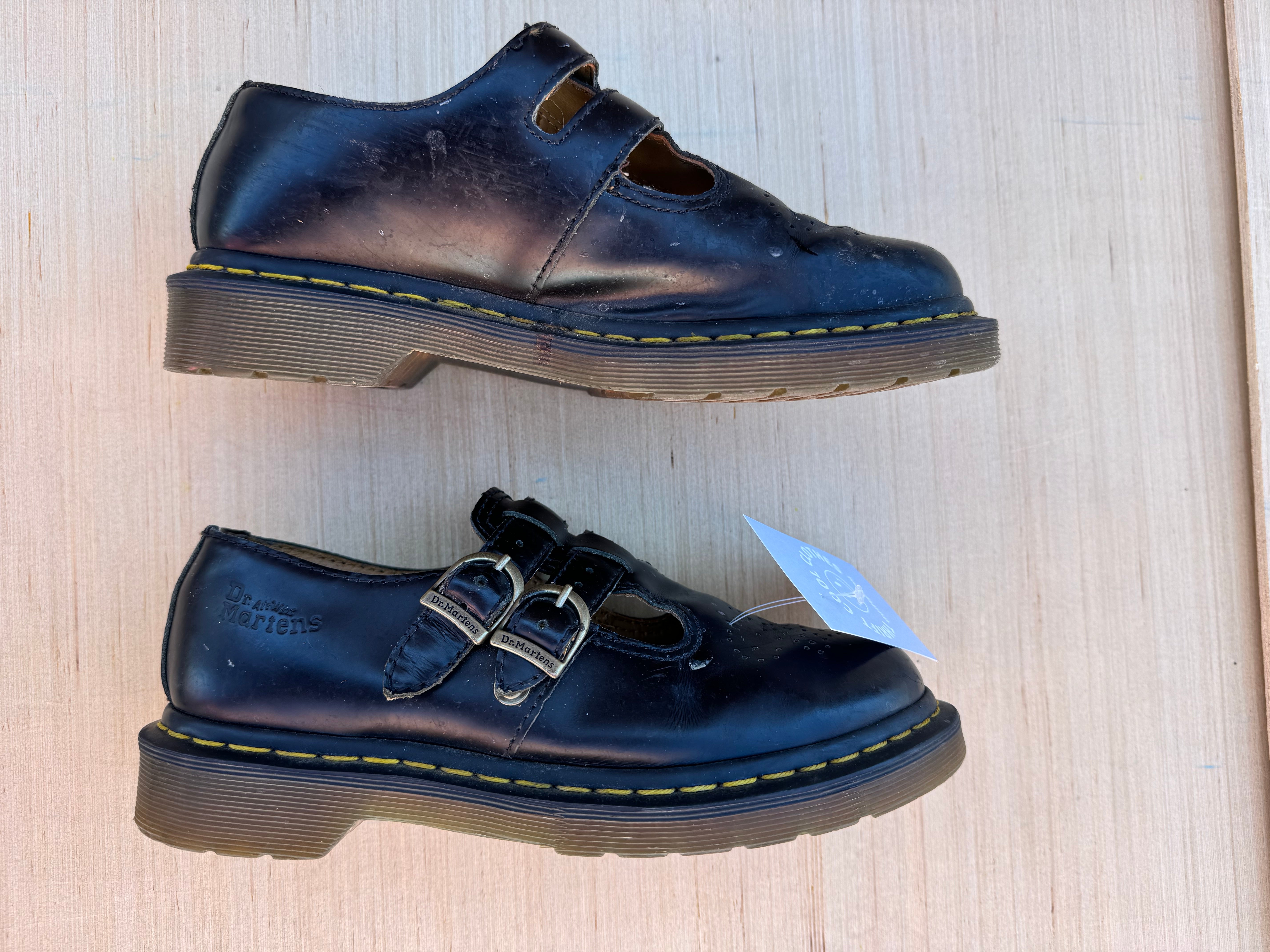 Black Dr Marten Leather Maryjane, 7