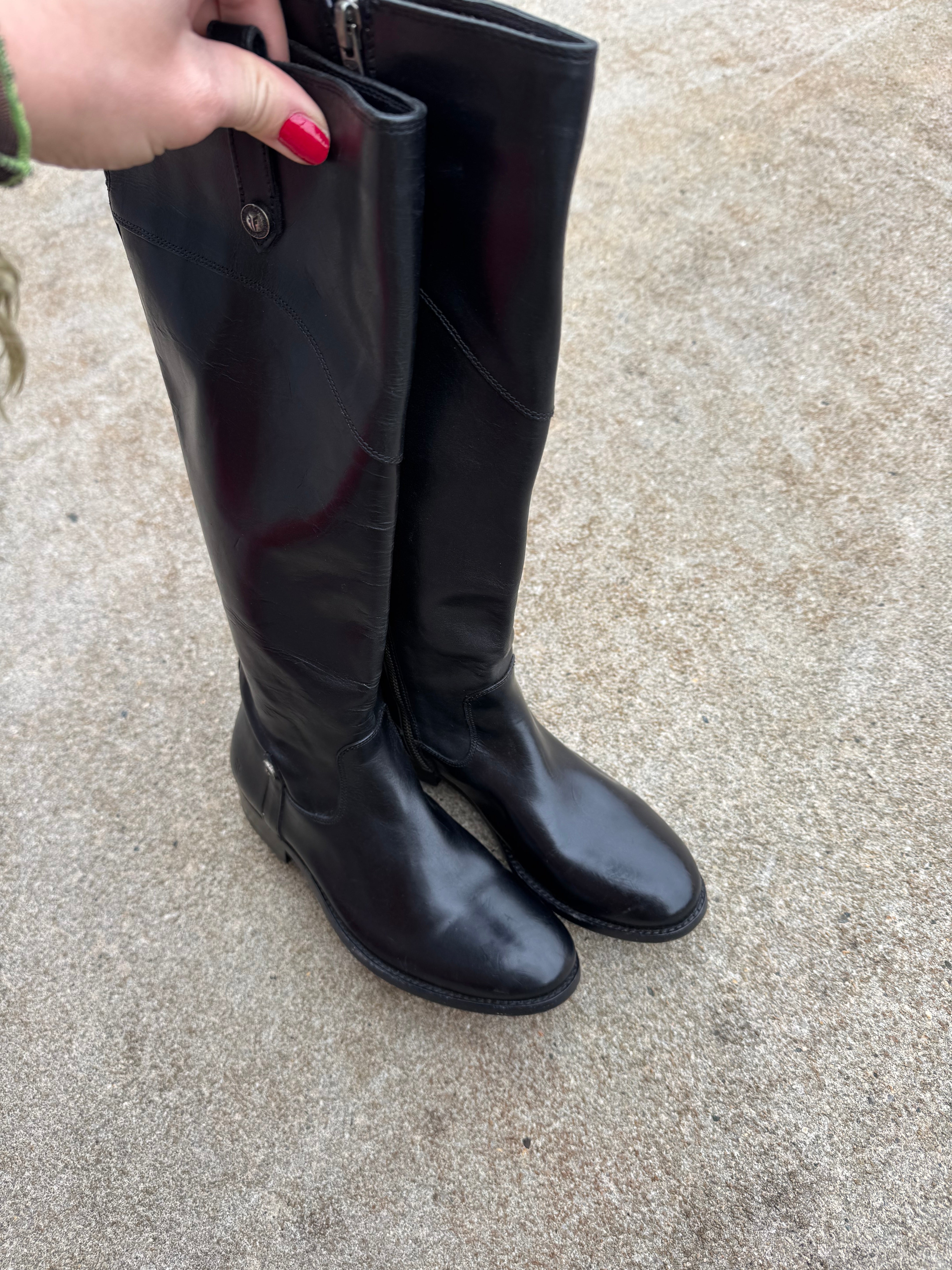 black frye leather boots, 6