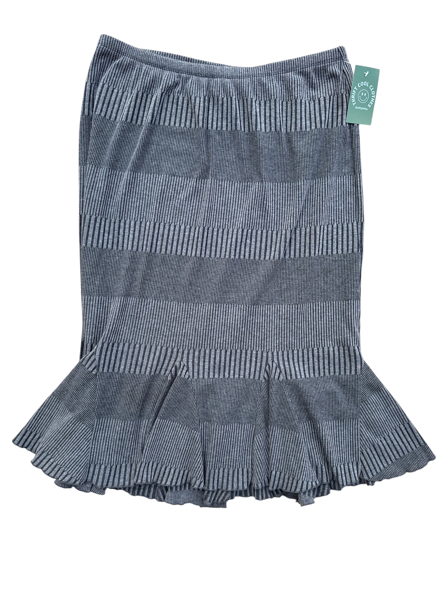 gray cato ribbed maxi, 18/20