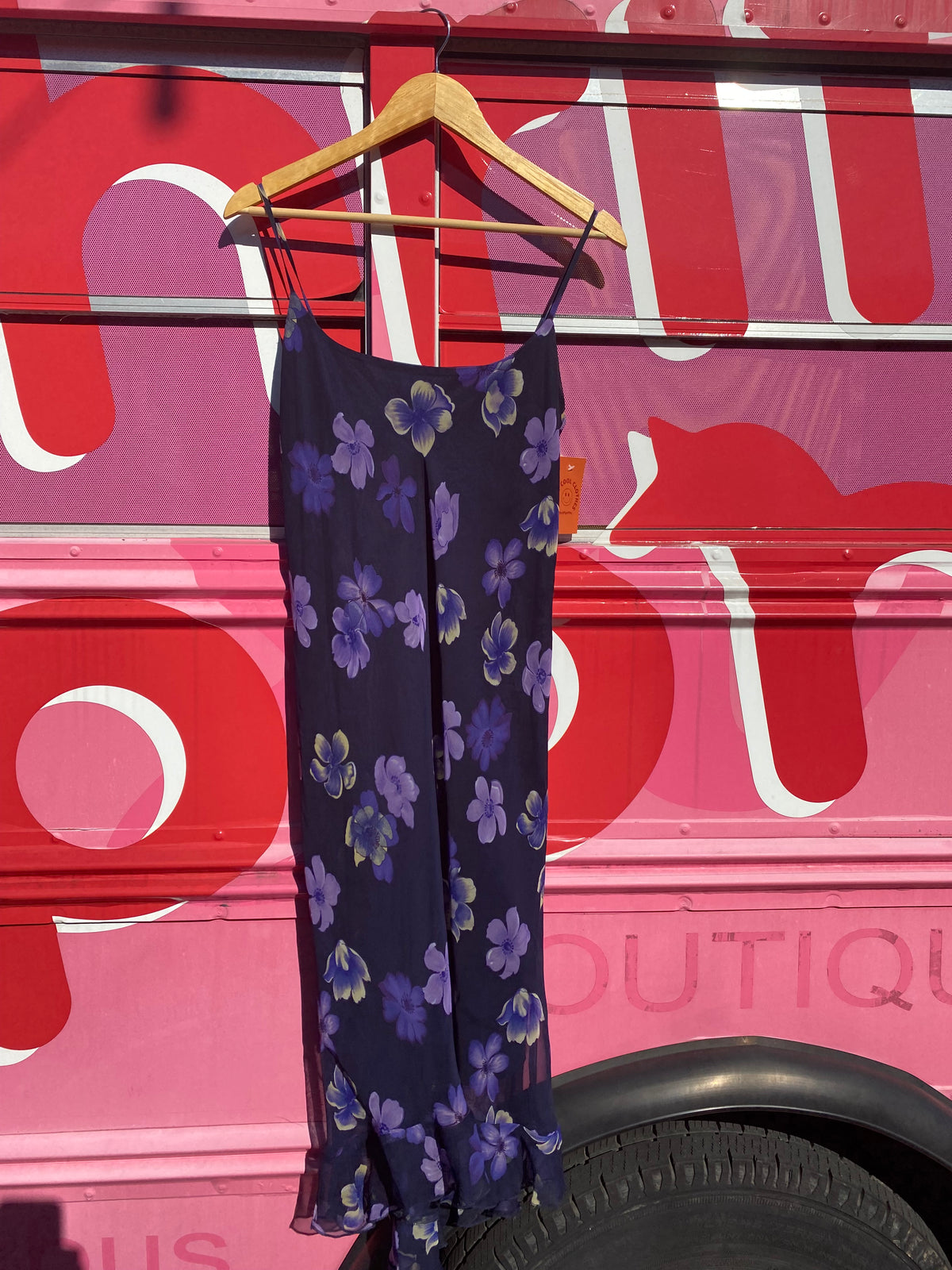 Puple It’s triangles 90s floral asymmetrical dreess, 11