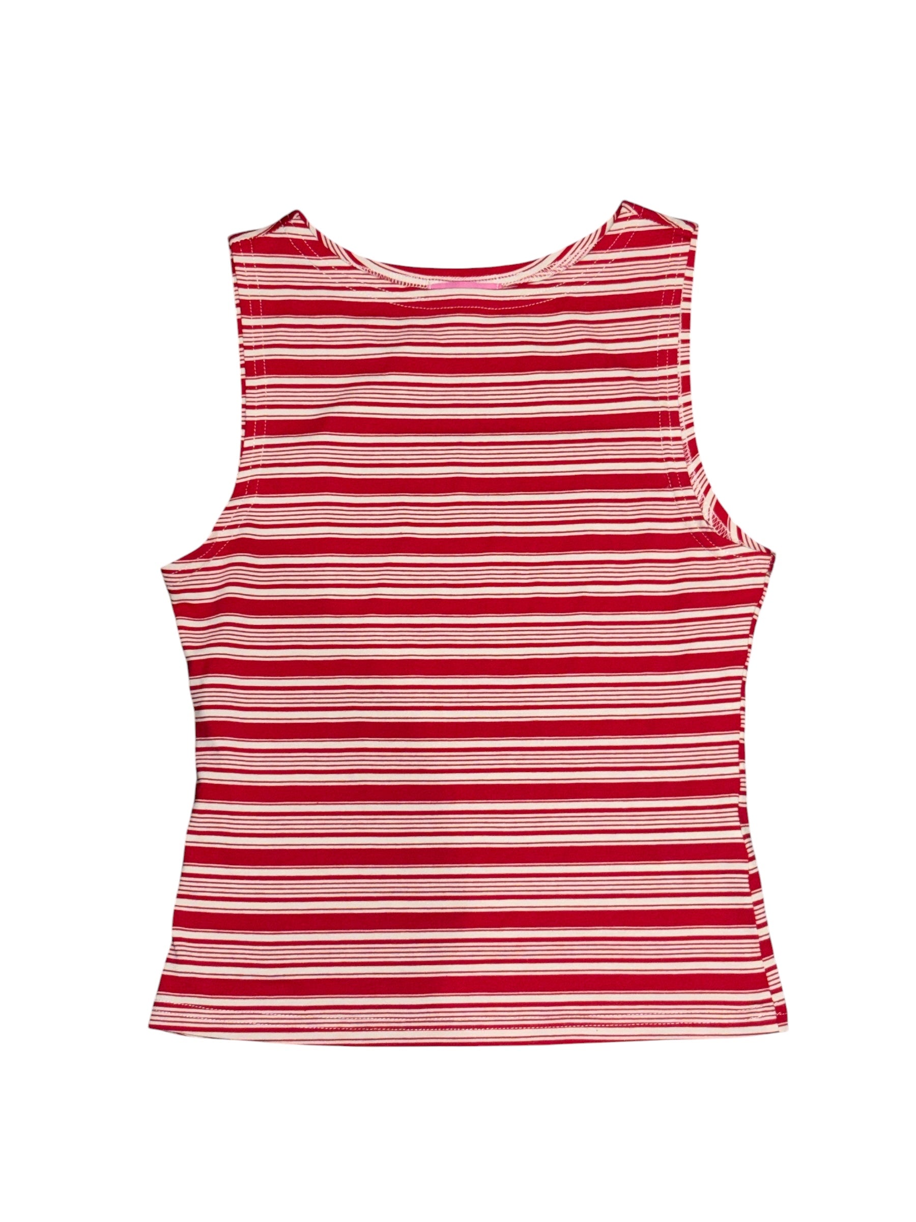 red white edikted striped tank, s